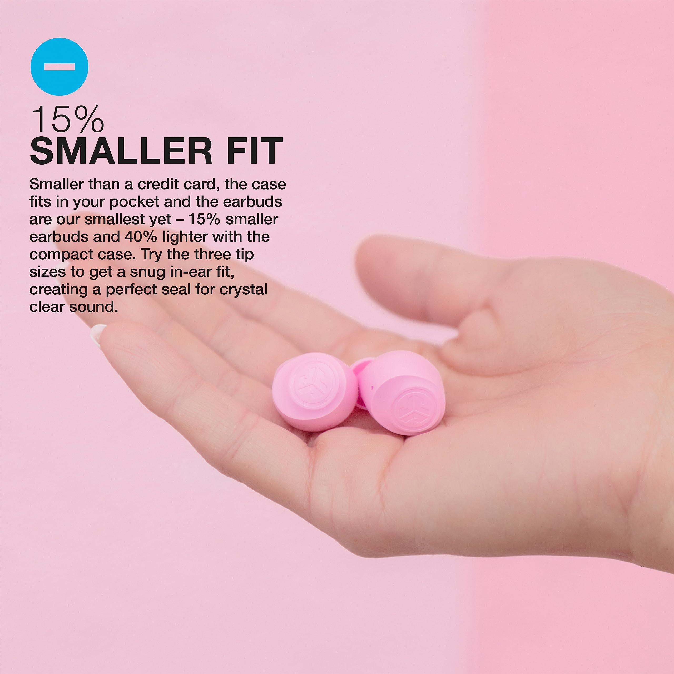 Foto 5 pulgar | Auriculares Bluetooth Jlab Go Air Pop Con Funda De Carga Rosa - Venta Internacional.