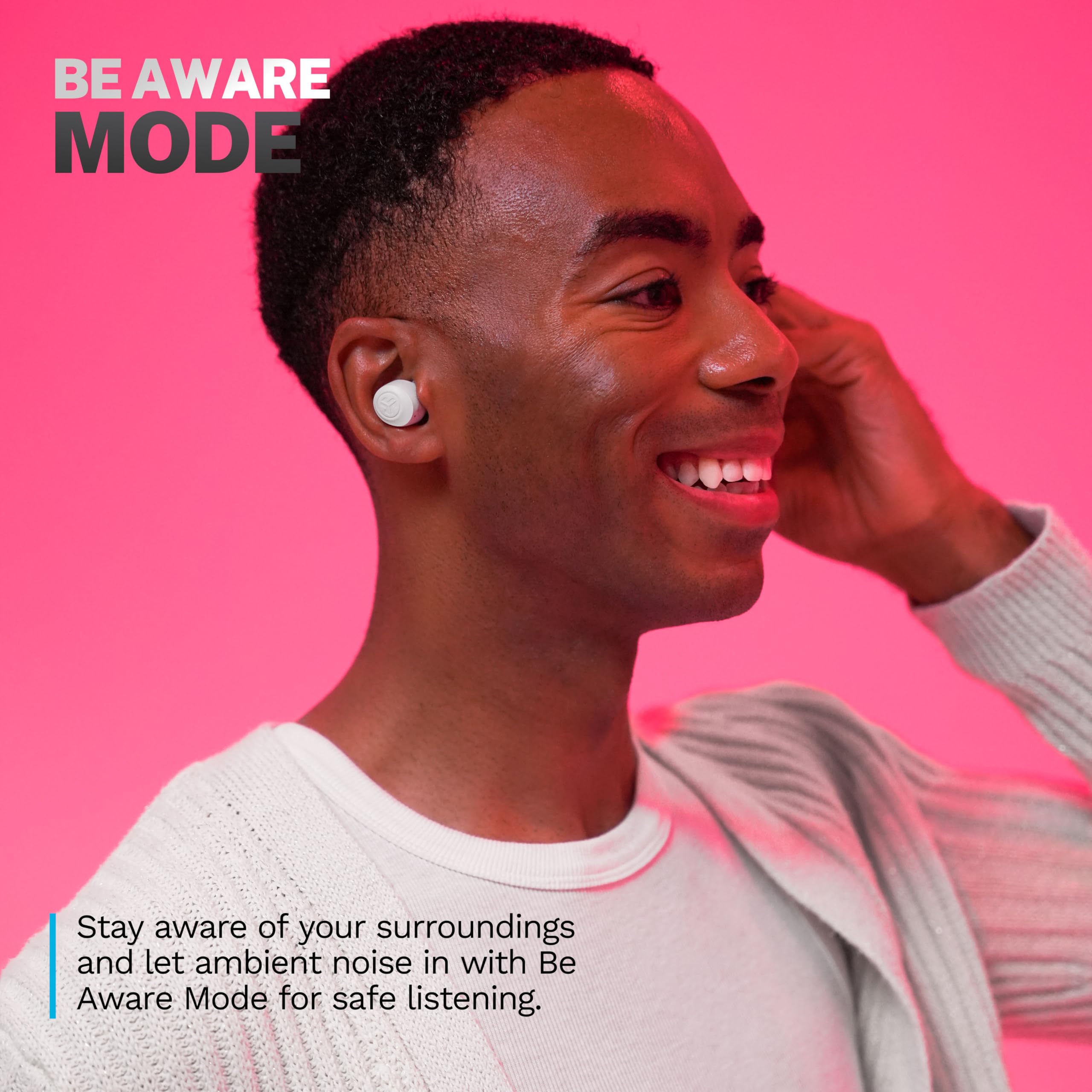 Foto 4 pulgar | Auriculares Bluetooth True Wireless Jlab Go Air Pop+ Blancos - Venta Internacional.
