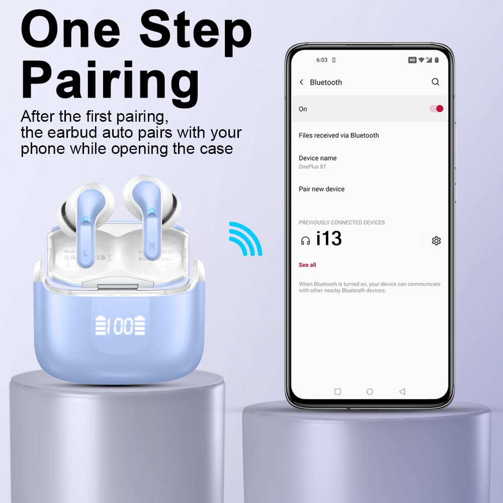 Foto 7 pulgar | Auriculares Inalámbricos Ordtop 2025 Bluetooth 5.4 40h Batería Ip7 - Venta Internacional.