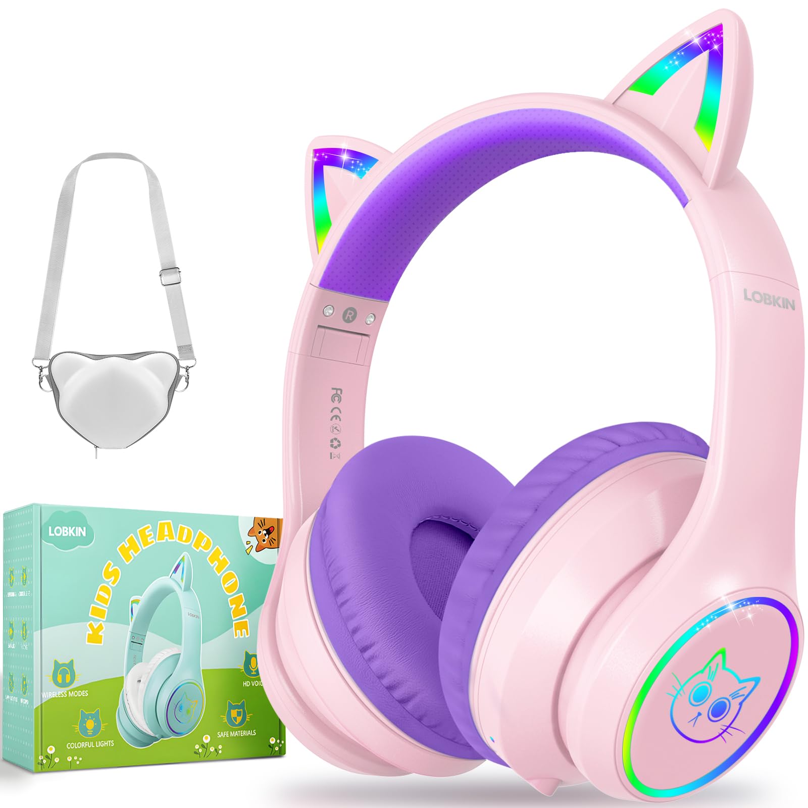 Foto 2 pulgar | Auriculares Bluetooth Lobkin Kids Over Ear 50 H Playtime - Venta Internacional.