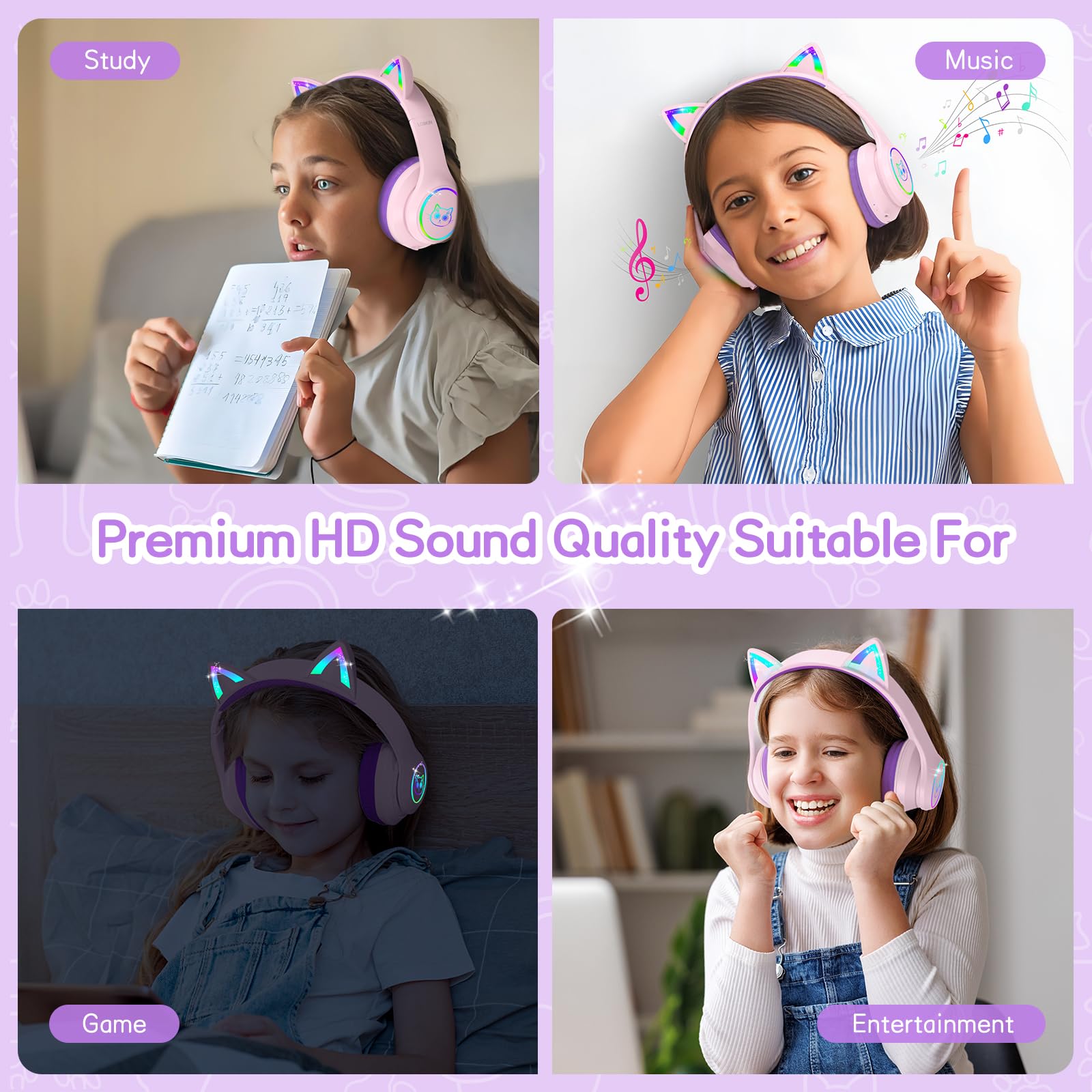 Foto 7 pulgar | Auriculares Bluetooth Lobkin Kids Over Ear 50 H Playtime - Venta Internacional.