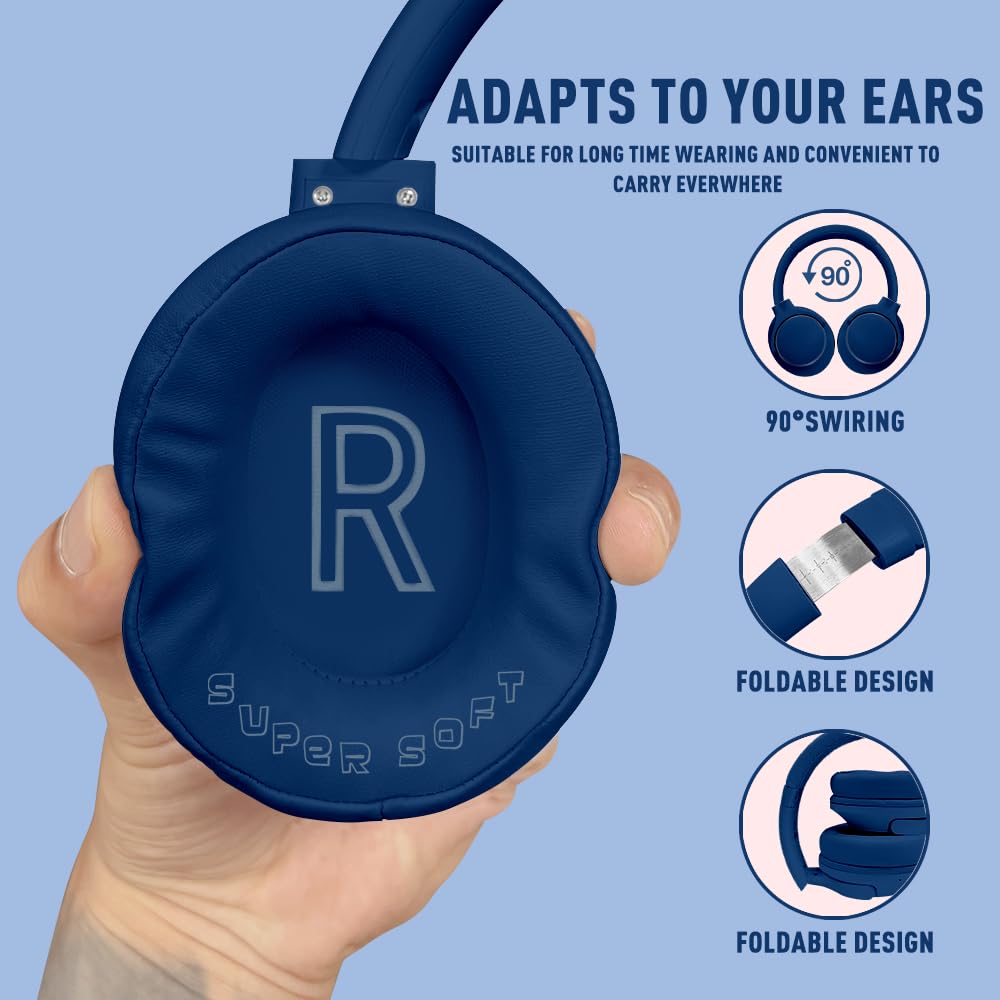 Foto 7 pulgar | Auriculares Bluetooth 5.3 Mokata Over Ear 68h Playtime Blue - Venta Internacional.