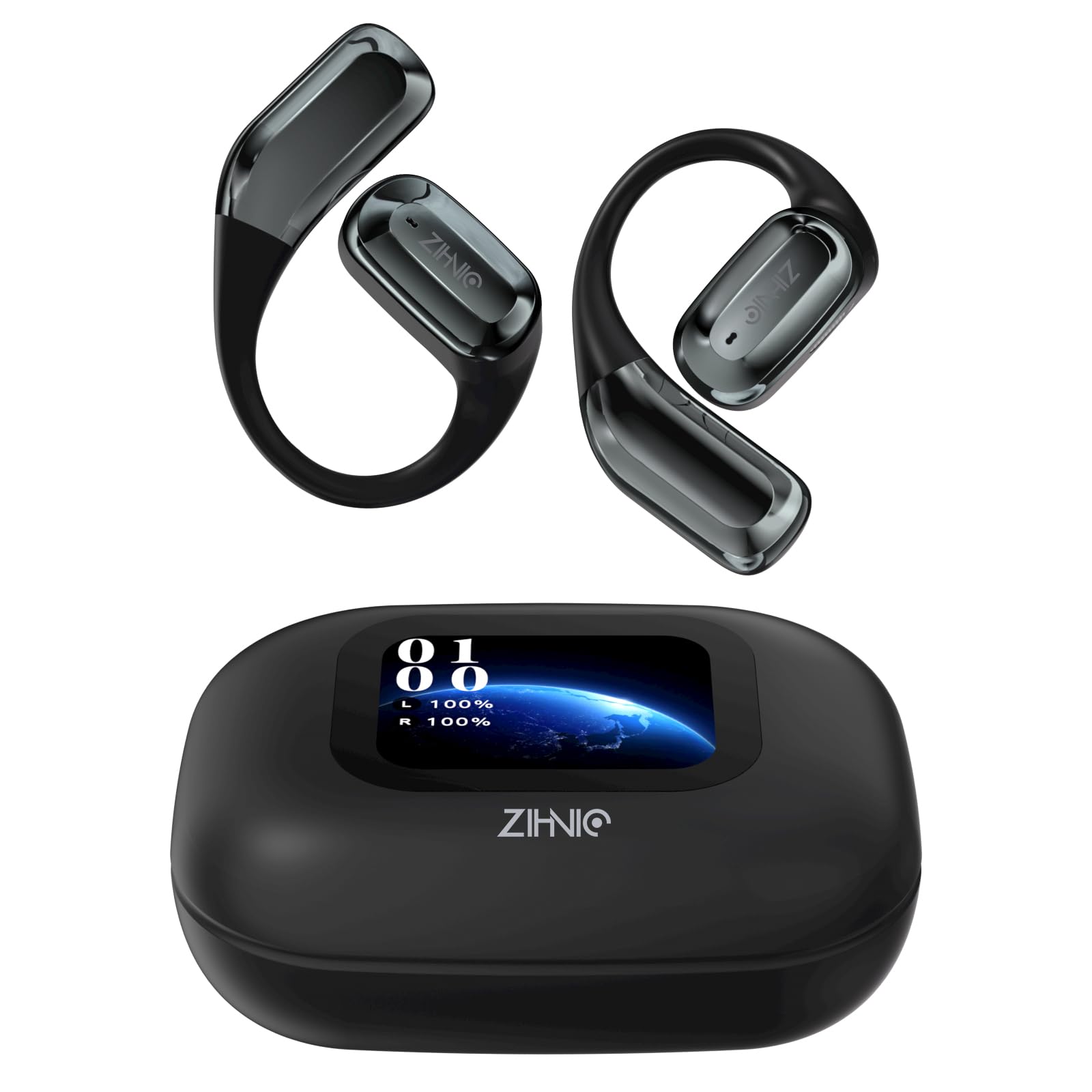 Foto 2 pulgar | Auriculares Inalámbricos Con Cancelación De Ruido True Wireless Zihnic Con Pantalla Lcd, Color Negro - Venta Intern