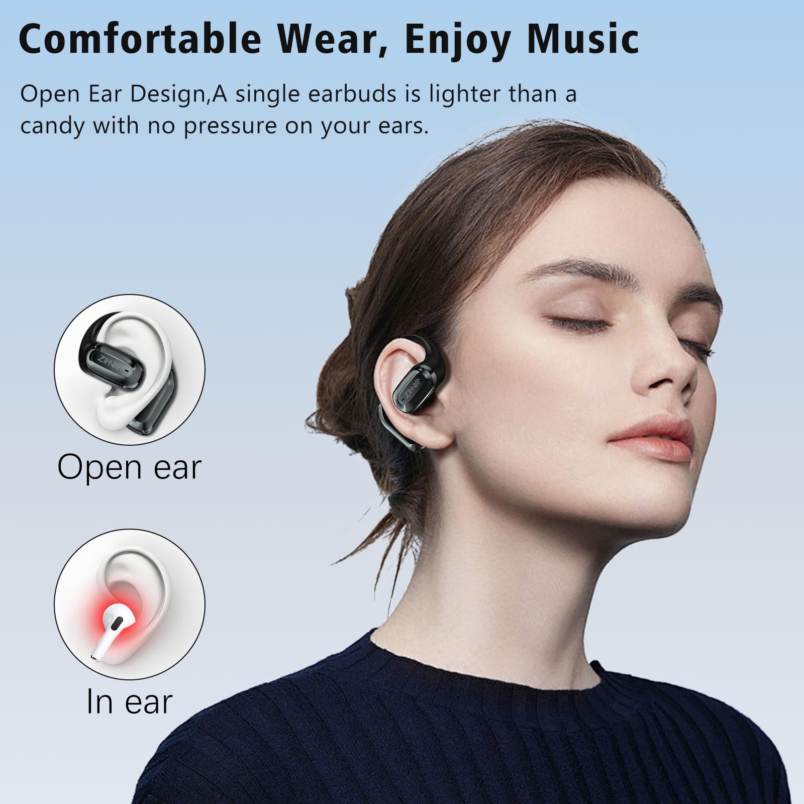 Foto 7 pulgar | Auriculares Inalámbricos Con Cancelación De Ruido True Wireless Zihnic Con Pantalla Lcd, Color Negro - Venta Intern