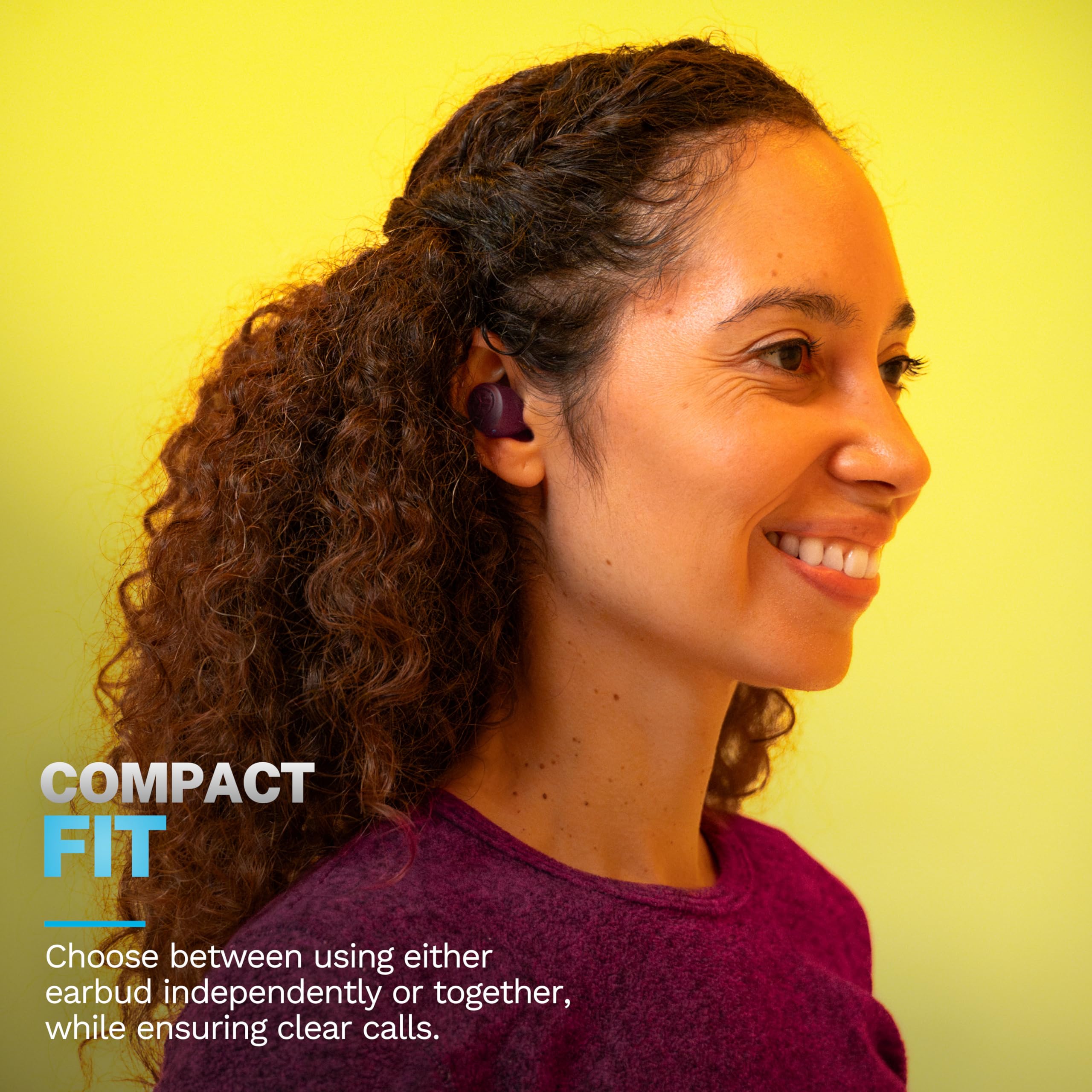 Foto 7 pulgar | Auriculares Bluetooth Jlab Go Air Pop+ Con Funda De Carga, Color Morado - Venta Internacional.