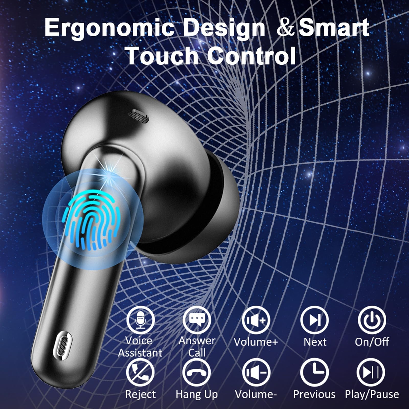 Foto 7 pulgar | Auriculares Inalámbricos Donerton W90 Bluetooth 5.4 40h Playtime - Venta Internacional.