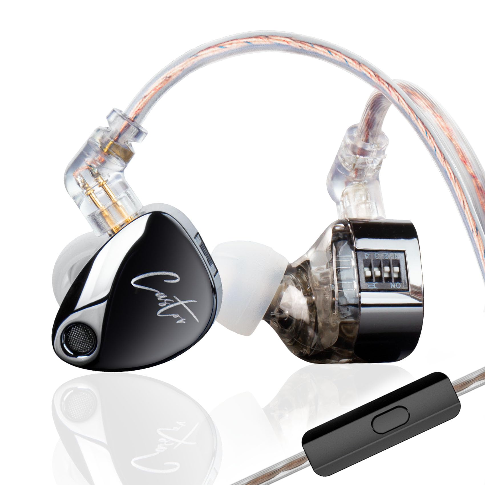 Foto 2 pulgar | Auriculares Intraurales Kz Castor Con Micrófono, Color Negro Y Plateado - Venta Internacional.