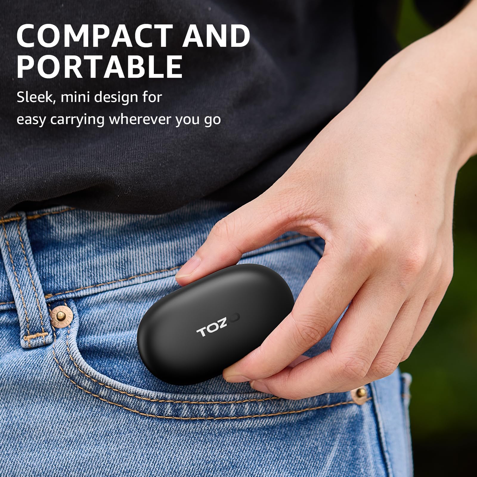 Foto 8 pulgar | Auriculares Inalámbricos Tozo E1 Con Micrófono Bluetooth 5.3 30h Playtime Negros - Venta Internacional.