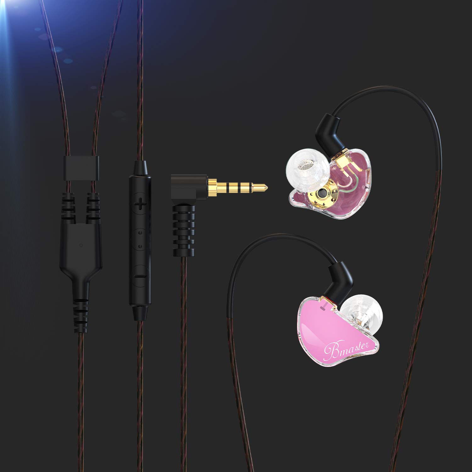 Foto 5 pulgar | Auriculares Con Monitor Intraural Basn Bmaster Triple Driver, Color Rosa - Venta Internacional.