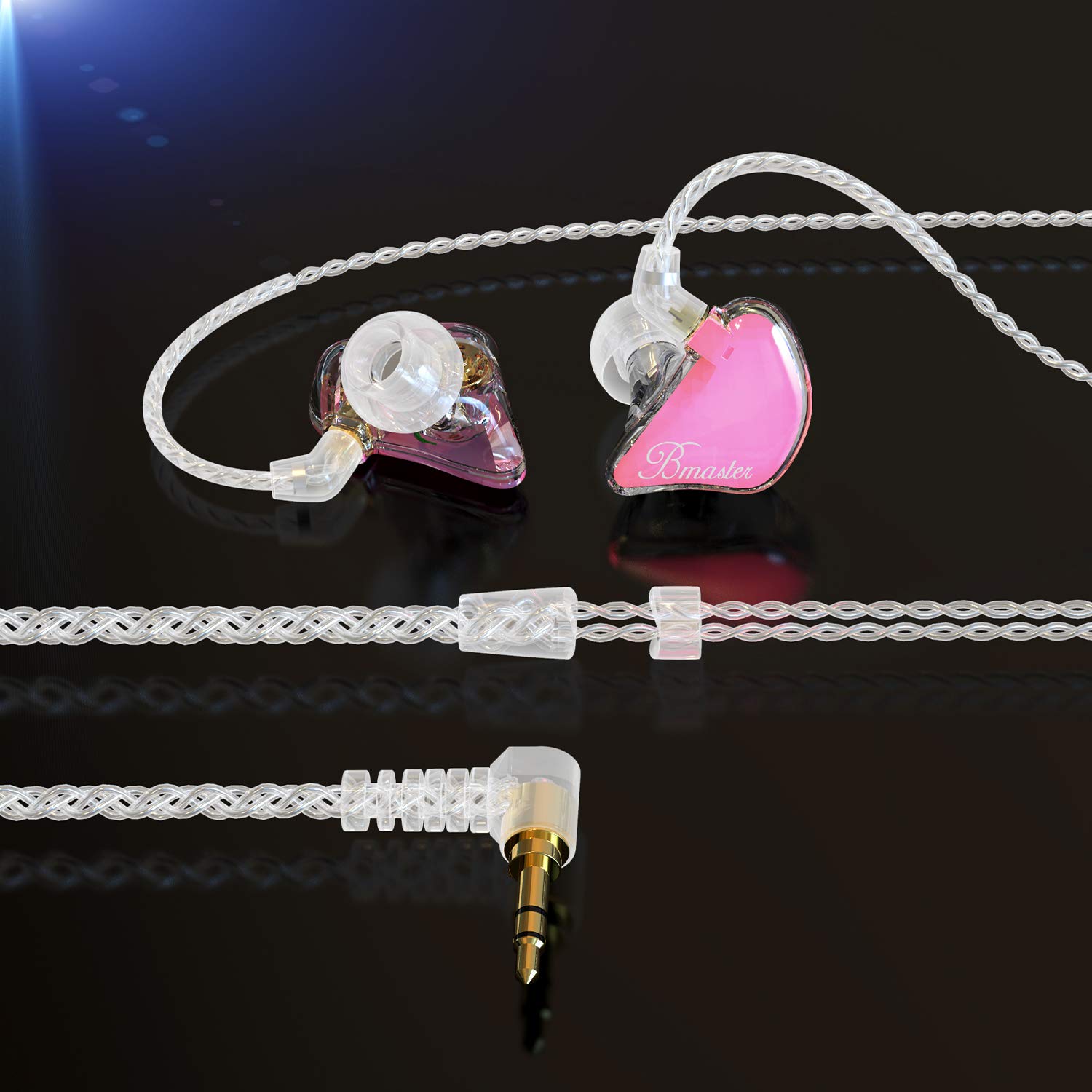 Foto 6 pulgar | Auriculares Con Monitor Intraural Basn Bmaster Triple Driver, Color Rosa - Venta Internacional.