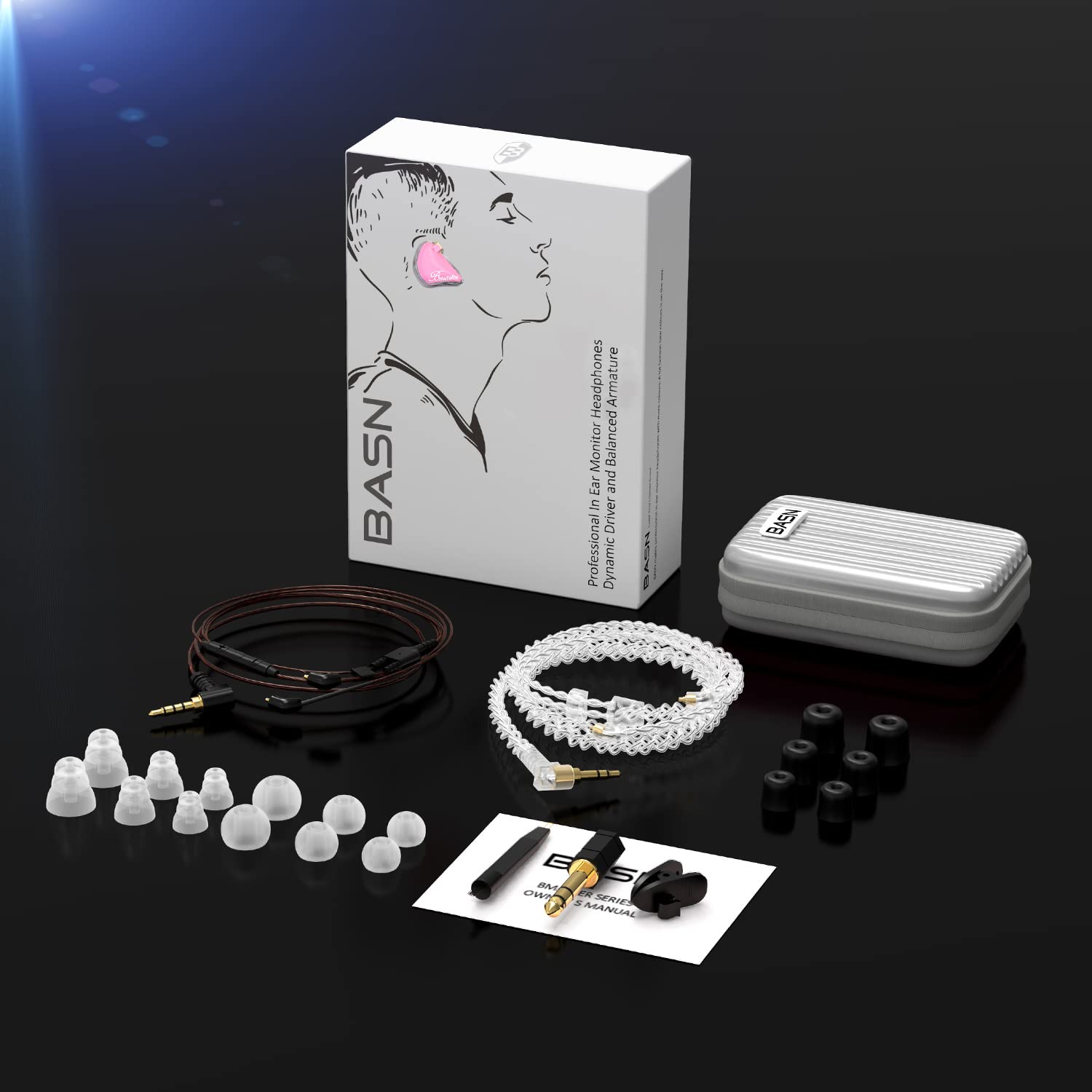 Foto 7 pulgar | Auriculares Con Monitor Intraural Basn Bmaster Triple Driver, Color Rosa - Venta Internacional.