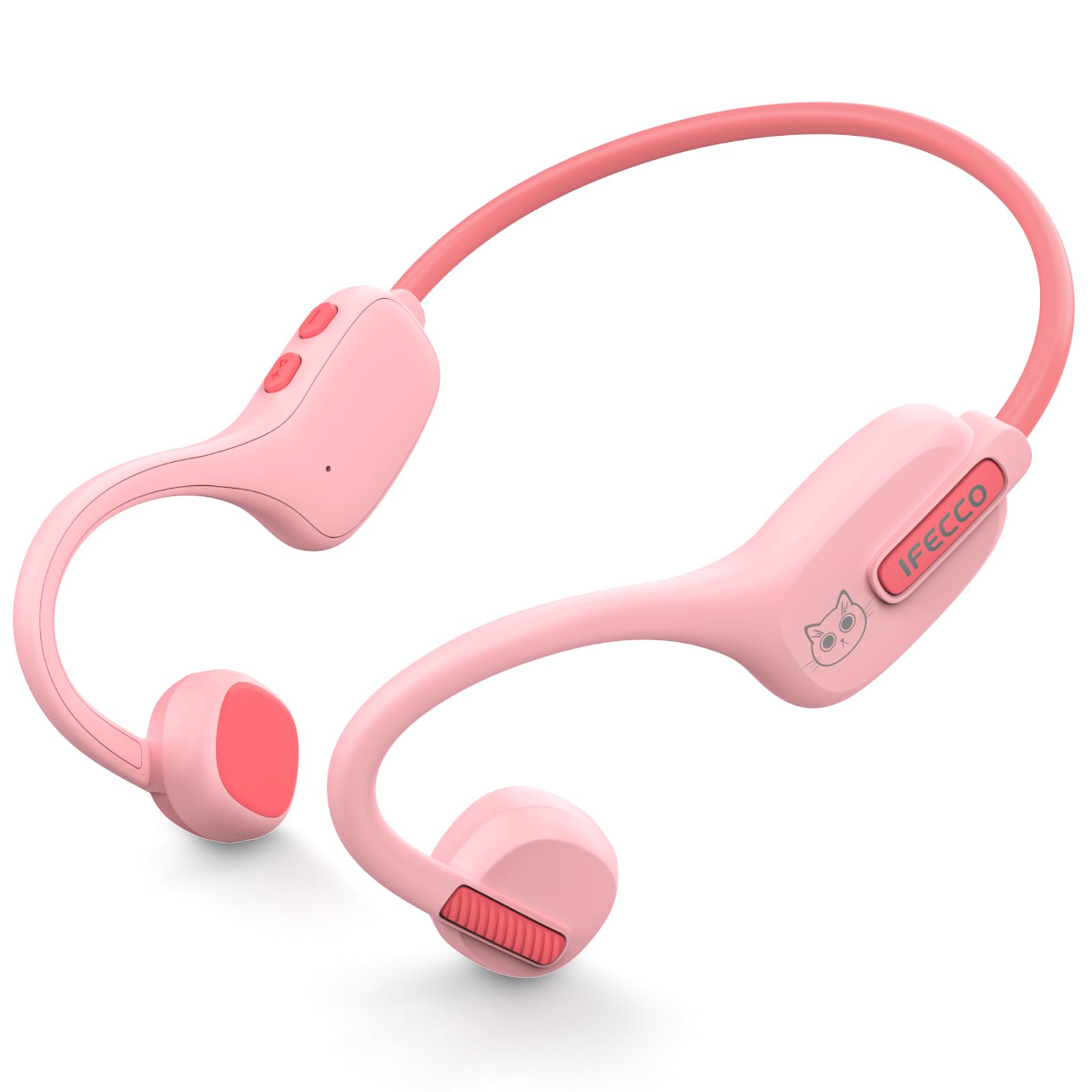 Foto 2 pulgar | Auriculares Abiertos Ifecco Para Niños Y Niñas Con Bluetooth 5.3, Color Rosa - Venta Internacional.