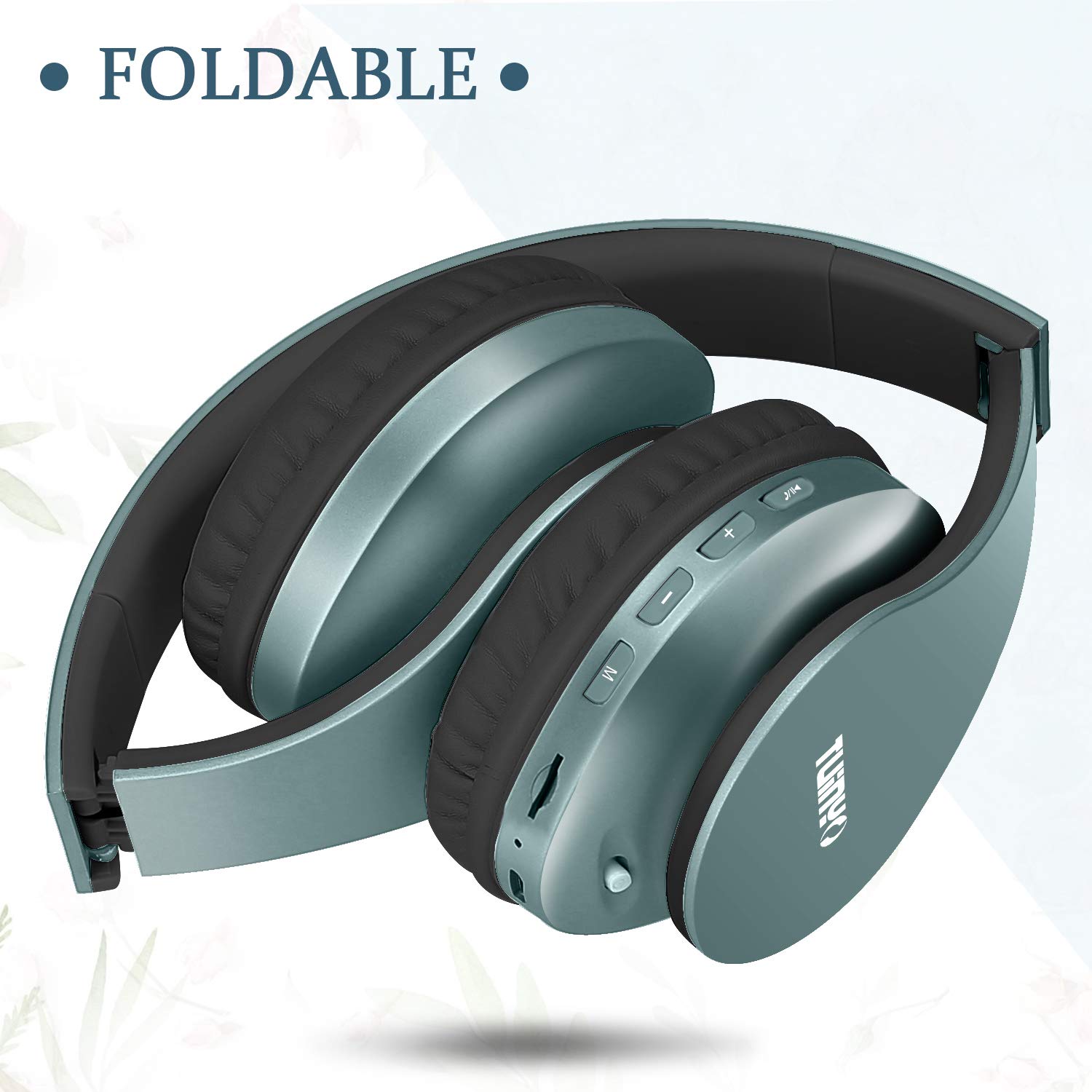 Foto 4 pulgar | Auriculares Inalámbricos Tuinyo Bluetooth Para Colocar Sobre Las Orejas Con Micrófono, Color Morado - Venta Internac