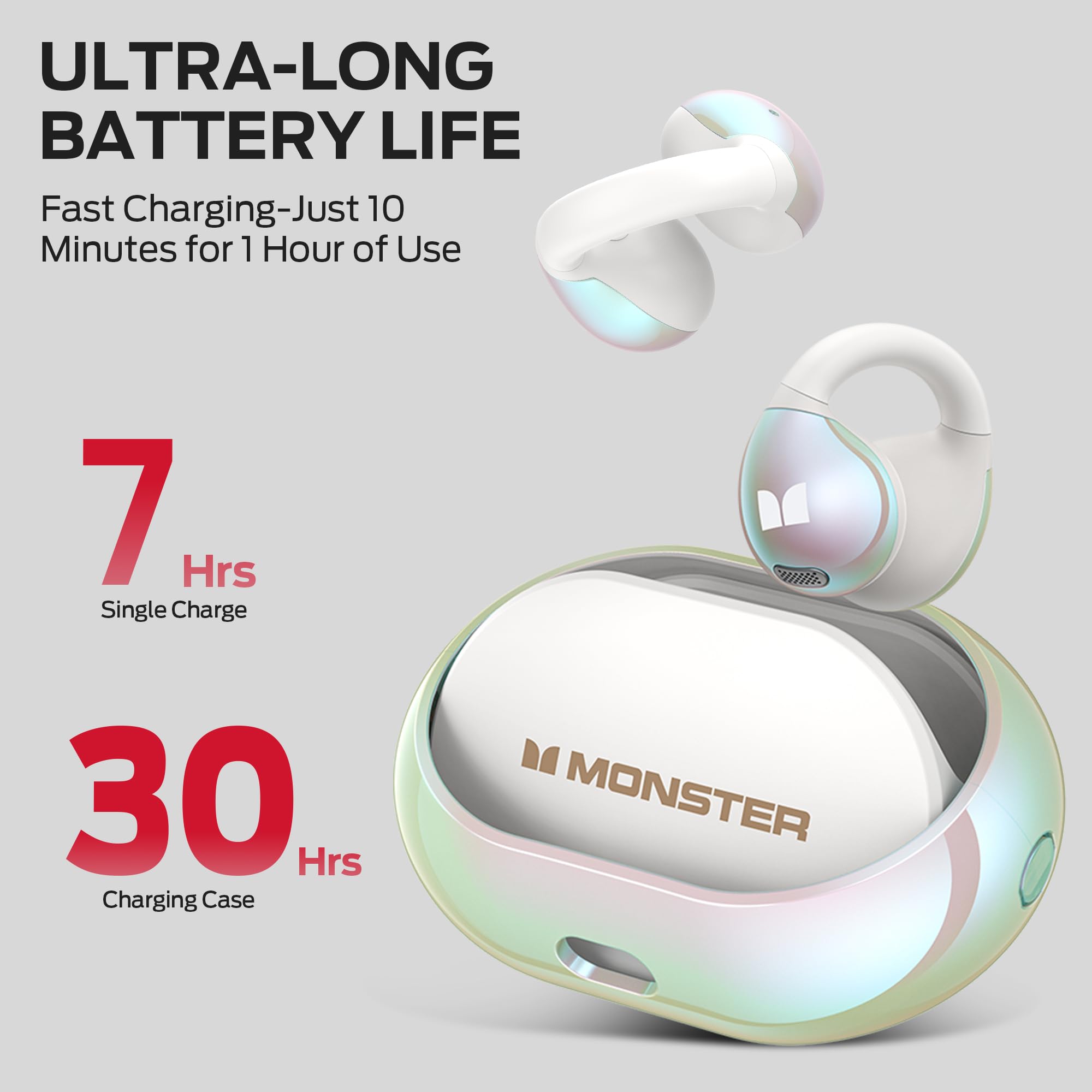 Foto 5 pulgar | Auriculares Inalámbricos Monster Open Ear Ac600 Bluetooth 5.4 - Venta Internacional.