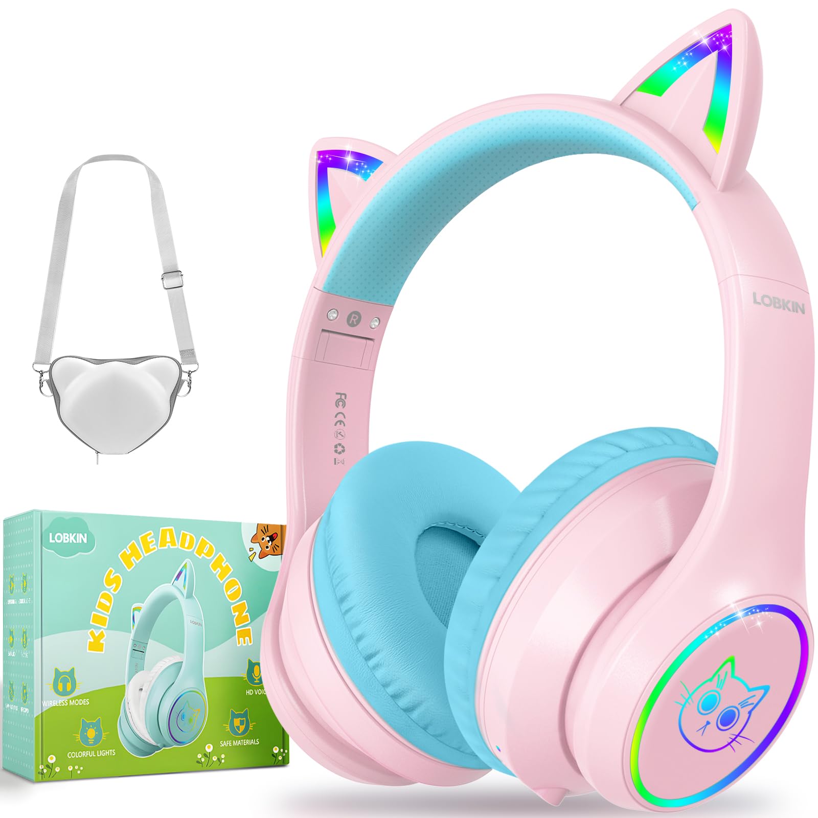 Foto 2 pulgar | Auriculares Bluetooth Lobkin Kids Over Ear 50 H Playtime - Venta Internacional.