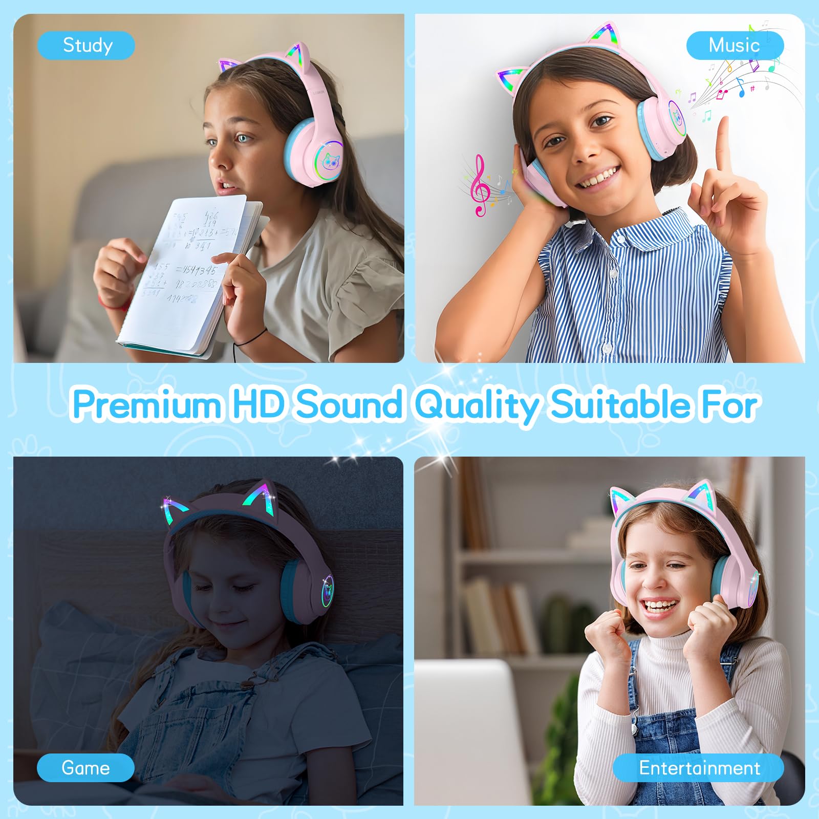 Foto 7 pulgar | Auriculares Bluetooth Lobkin Kids Over Ear 50 H Playtime - Venta Internacional.