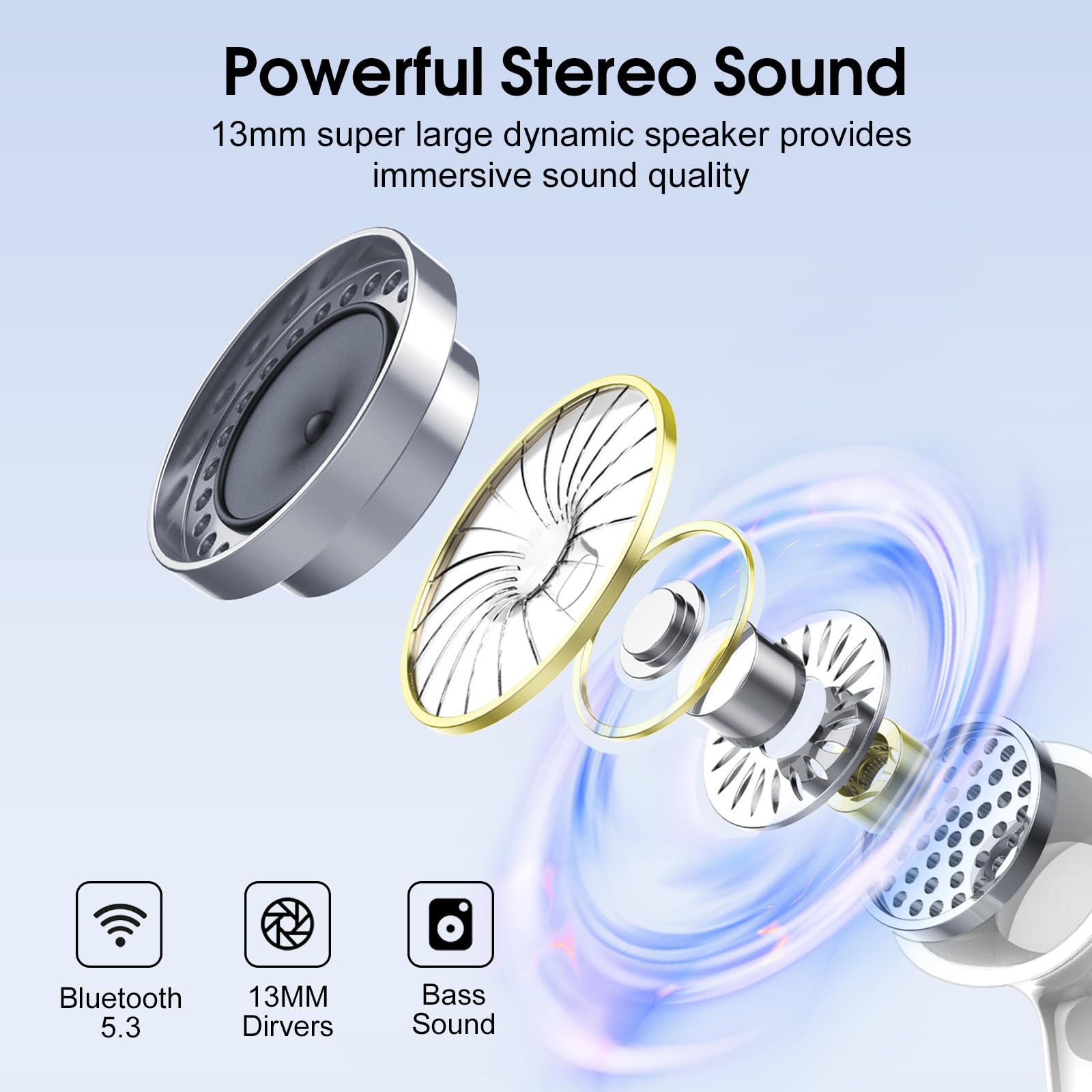 Foto 3 pulgar | Auriculares Inalámbricos Casan 2024 Bluetooth 5.3 Hifi Stereo Ip7 - Venta Internacional.