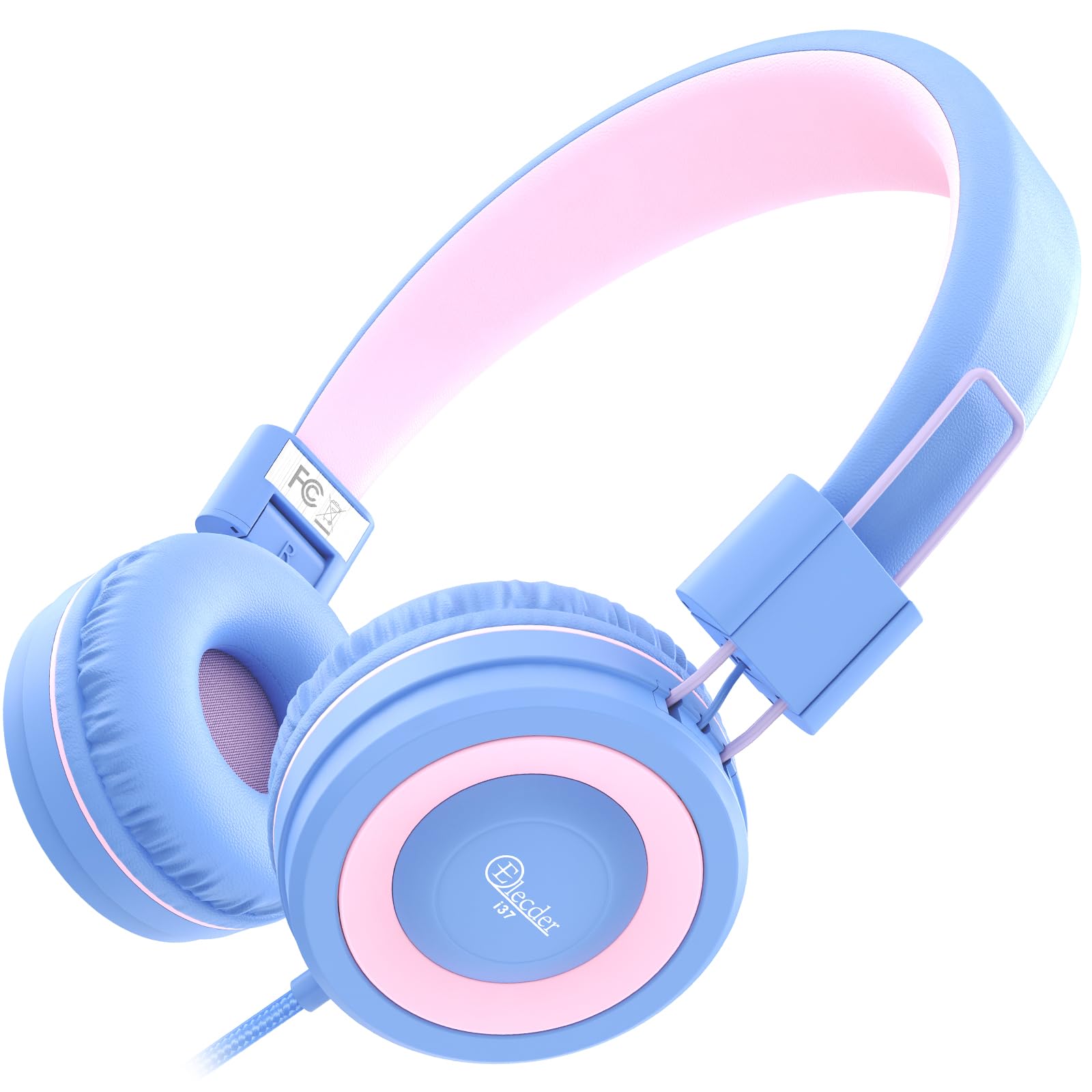 Foto 2 pulgar | Auriculares Elecder I37 Para Niños, Plegables, Supraaurales, Con Cable, Morado/rosa - Venta Internacional.