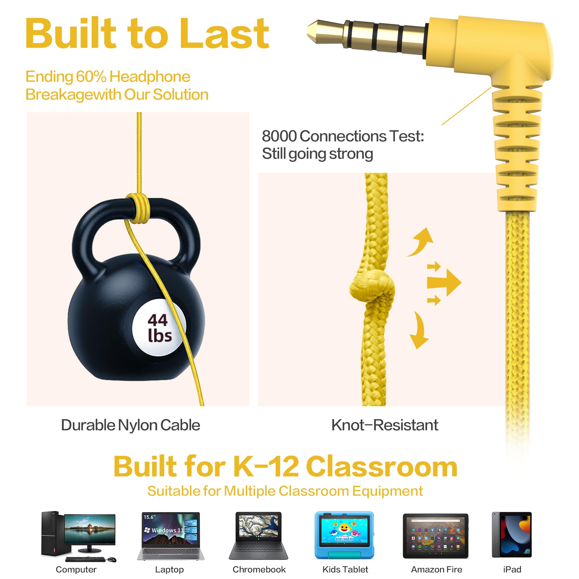 Foto 5 pulgar | Paquete De 10 Auriculares Ailihen Classroom Para Niños Con Micrófono - Venta Internacional.