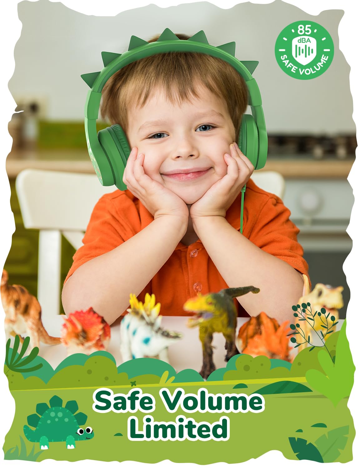 Foto 3 pulgar | Auriculares Iclever Hs19s Con Diseño De Dinosaurio Para Niños, Volumen De 85 Dba - Venta Internacional.