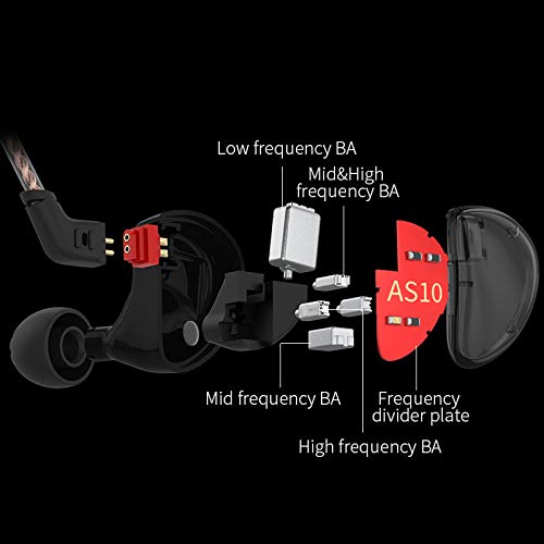 Foto 6 pulgar | Controlador De Armadura Balanceada Iem Headphone Kz As10 5 Con Cable Negro - Venta Internacional.