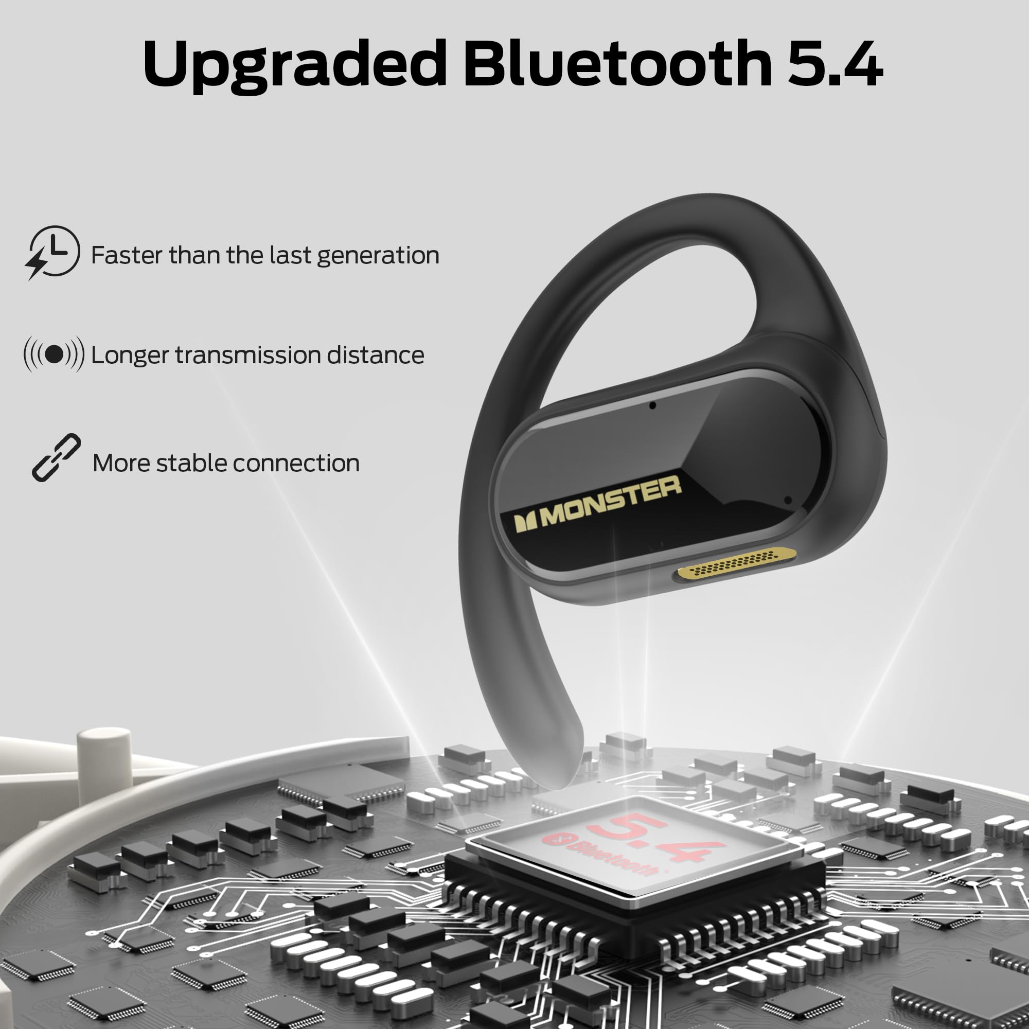 Foto 7 pulgar | Auriculares Monster Open Ear Ac312 Bluetooth 5.4 32h Playtime - Venta Internacional.