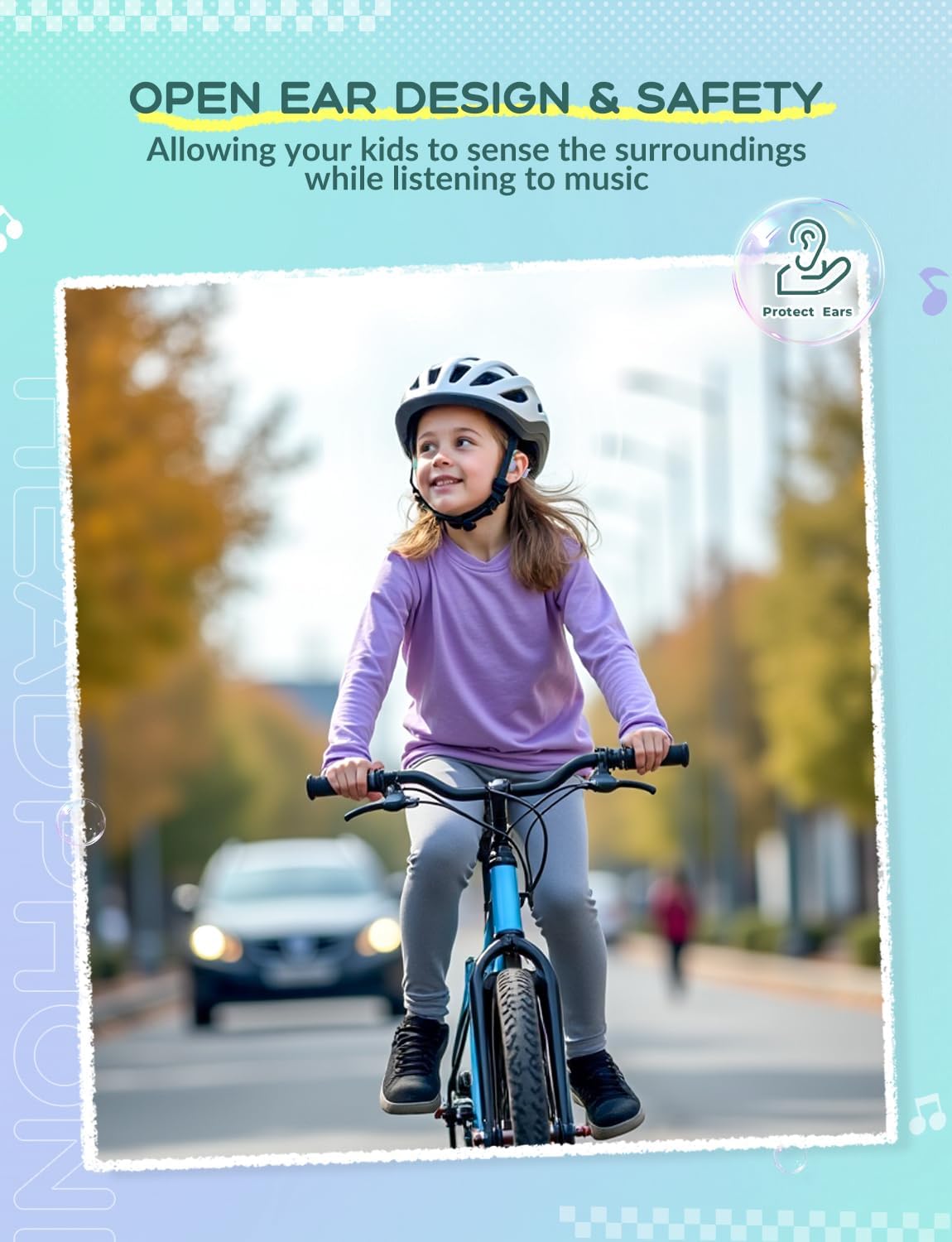 Foto 3 | Auriculares Iclever Kids Bluetooth 5.4 Con Conducción De Aire, Oído Abierto - Venta Internacional.