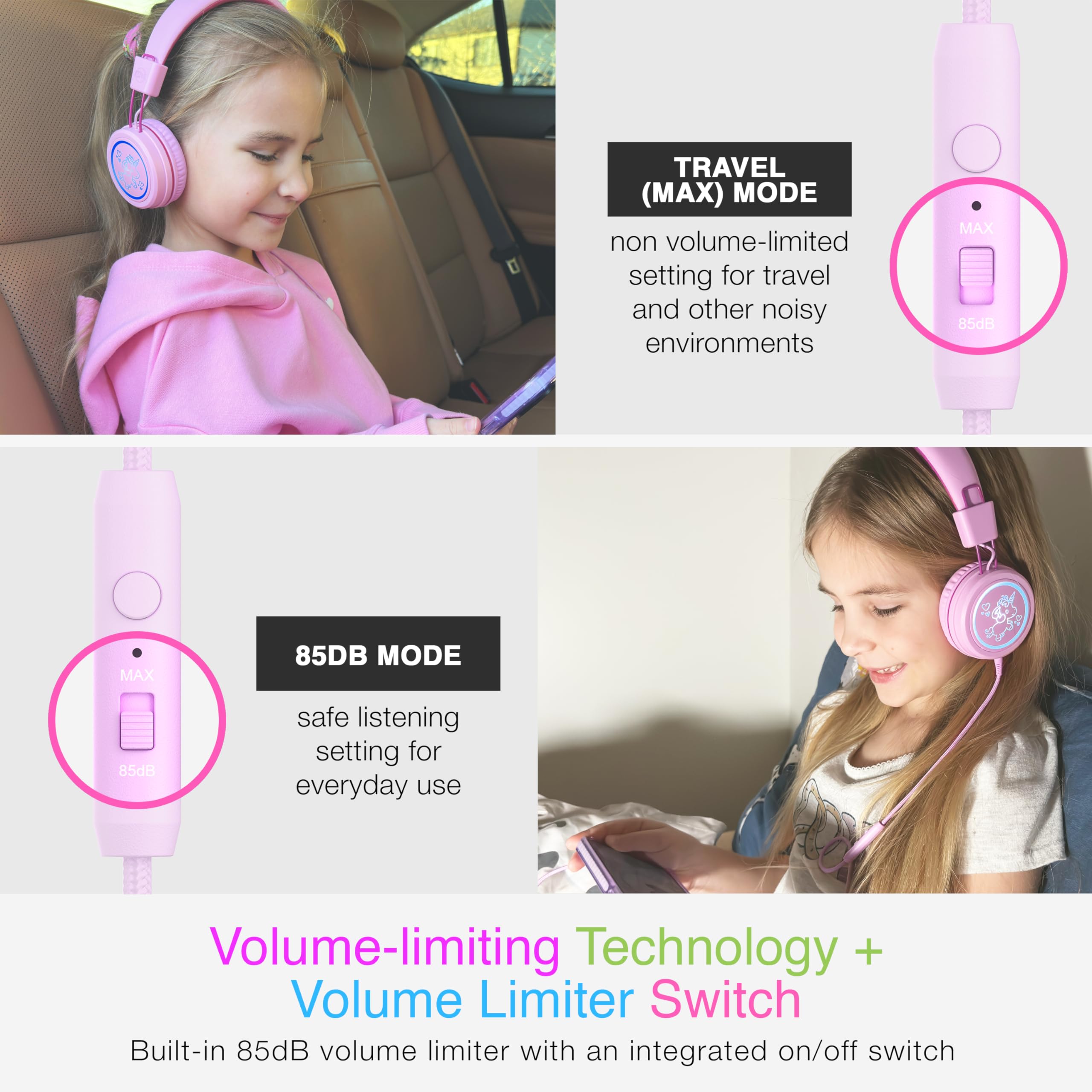 Foto 3 pulgar | Auriculares Mee Audio Kidjamz Kj55 Safe Listening Usb-c Rosa - Venta Internacional.