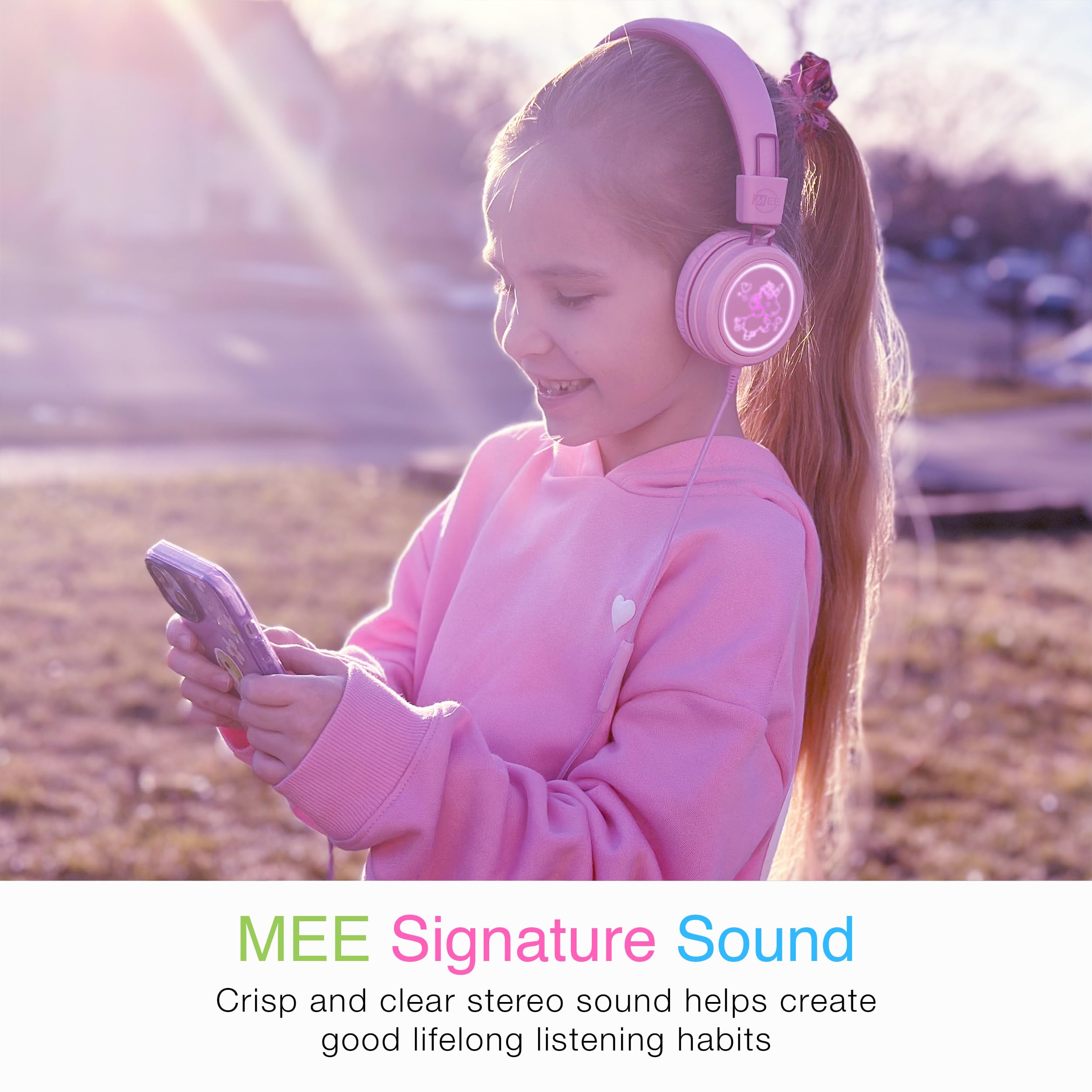 Foto 6 pulgar | Auriculares Mee Audio Kidjamz Kj55 Safe Listening Usb-c Rosa - Venta Internacional.