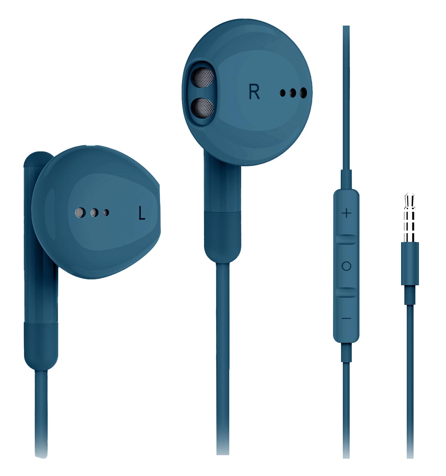 Foto 2 pulgar | Auriculares Con Cable Kimwood Con Micrófono Hifi Stereo Blue - Venta Internacional.