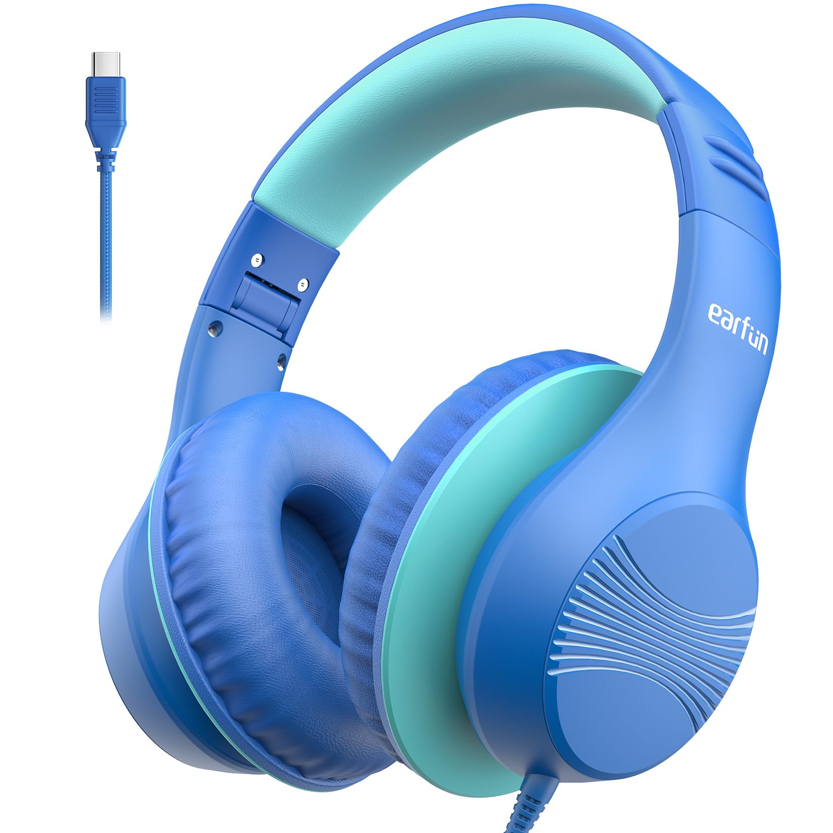 Foto 1 | Auriculares Earfun K3 Kids Con Límite De Volumen Para Colocar Sobre Las Orejas, Color Azul - Venta Internacional.
