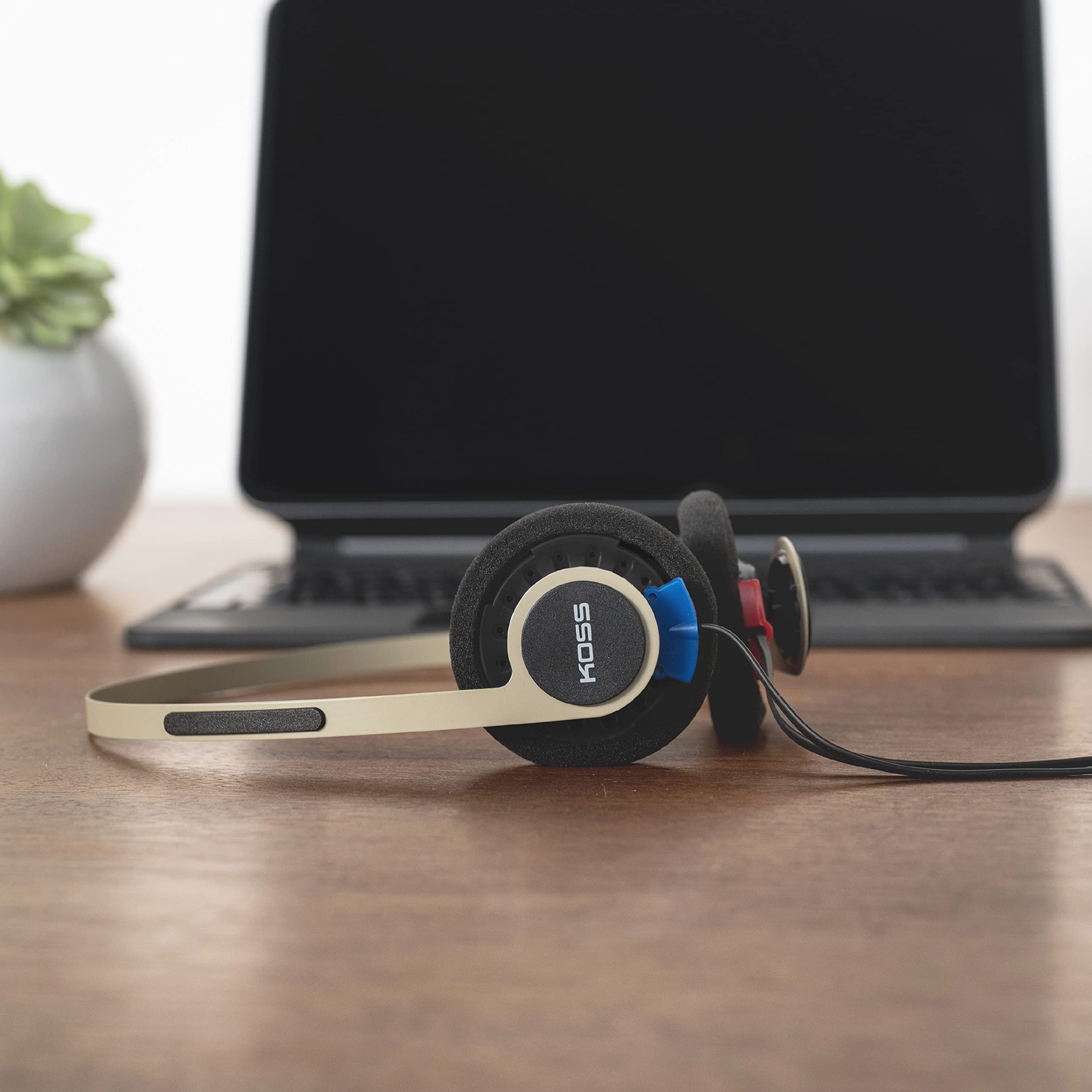 Foto 5 pulgar | Auriculares Supraaurales Koss Kph40 Utility Ultraligeros De Color Beige - Venta Internacional.