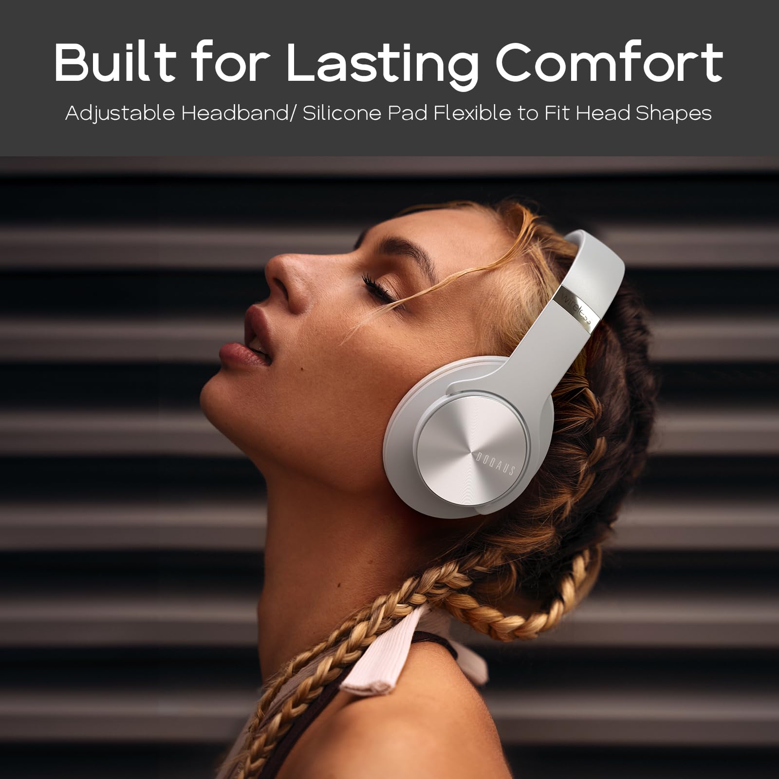 Foto 4 | Auriculares Bluetooth Doqaus Para Colocar Sobre La Oreja, 90 Horas De Reproducción - Venta Internacional.