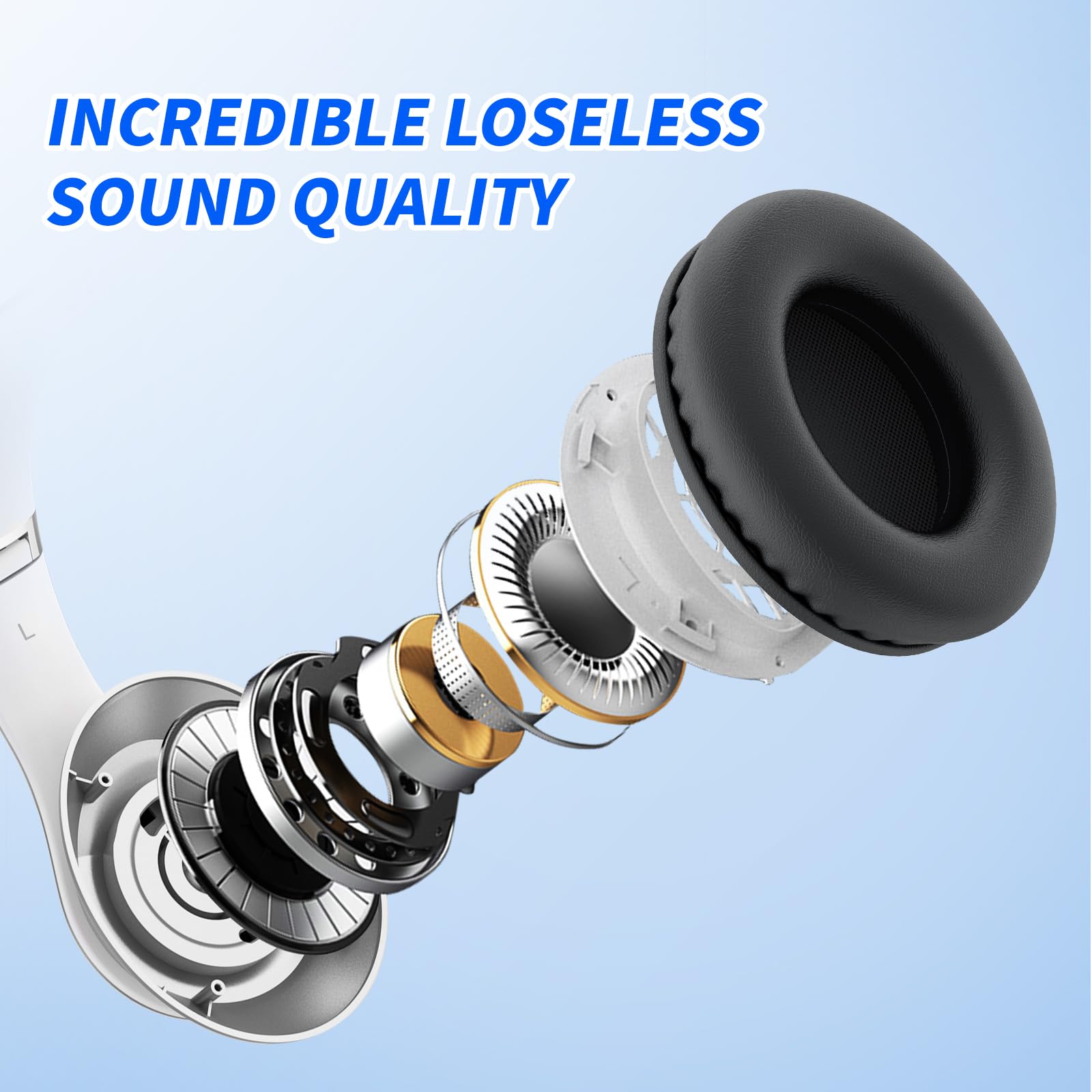 Foto 3 pulgar | Auriculares Inalámbricos Bluetooth Uliptz 65h Playtime Silver - Venta Internacional.