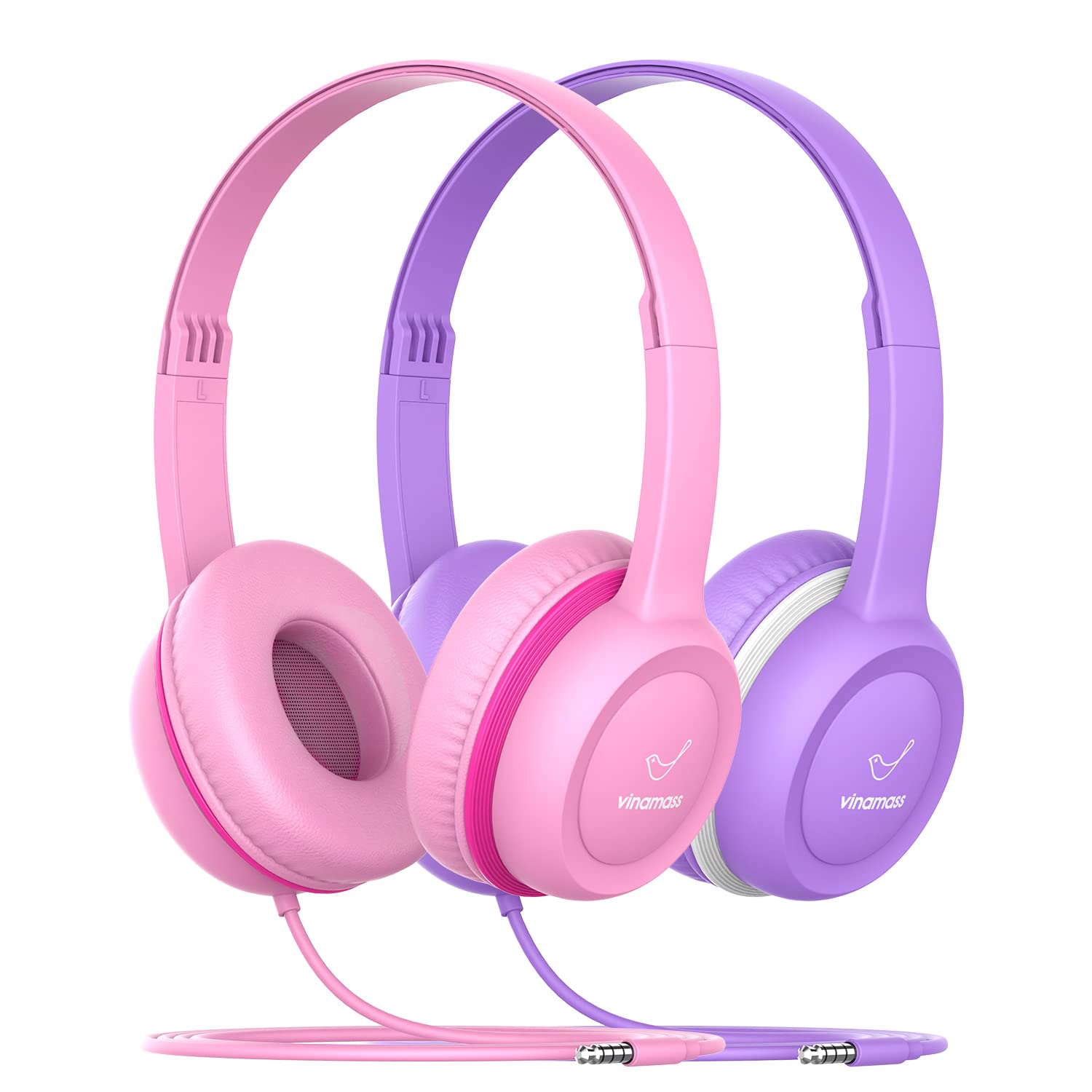 Auriculares Vinamass A63 2+1 Para Niños Con Cable Y Límite De Volumen De 85 Db - Venta Internacional.