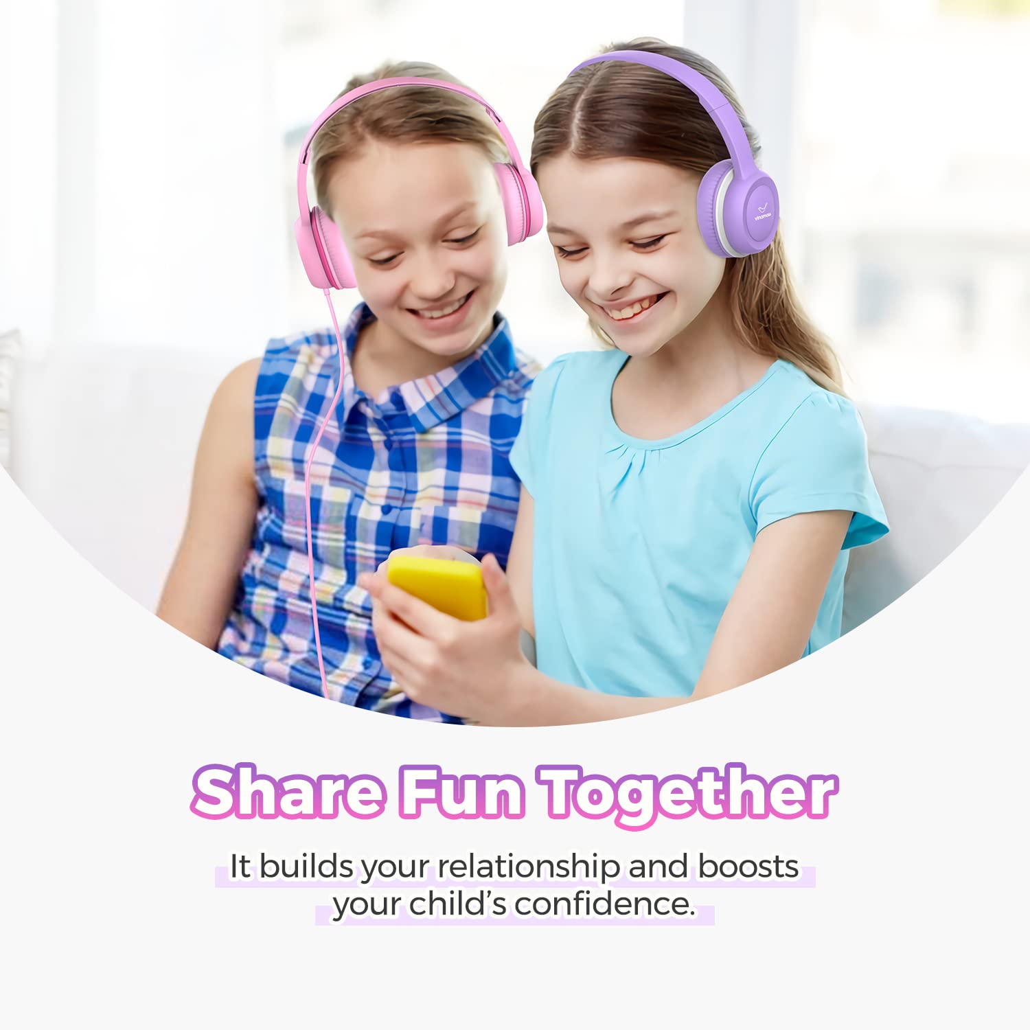 Foto 7 pulgar | Auriculares Vinamass A63 2+1 Para Niños Con Cable Y Límite De Volumen De 85 Db - Venta Internacional.