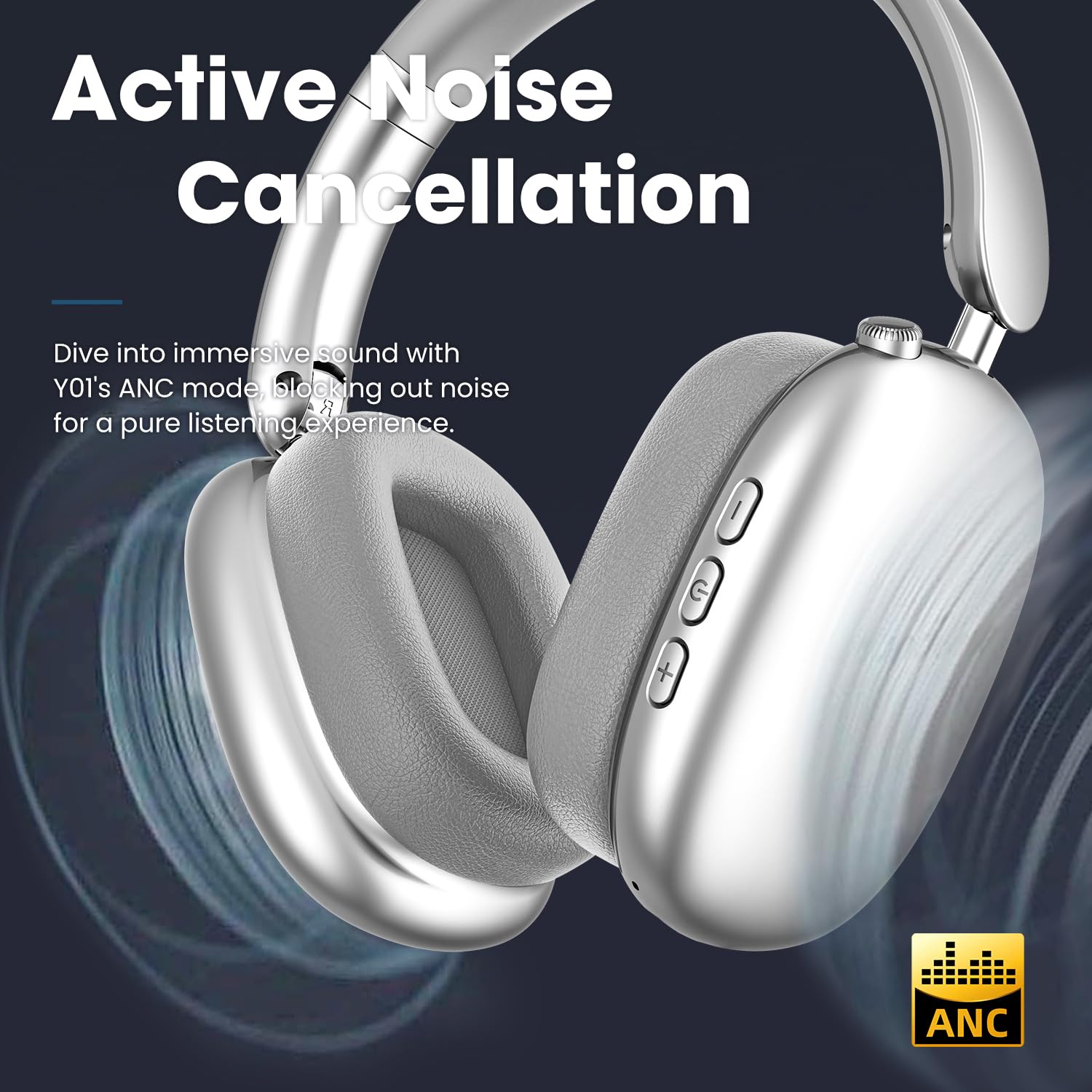Foto 2 | Auriculares Supraaurales Inalámbricos Wentronic Y01 Con Cancelación De Ruido - Venta Internacional.