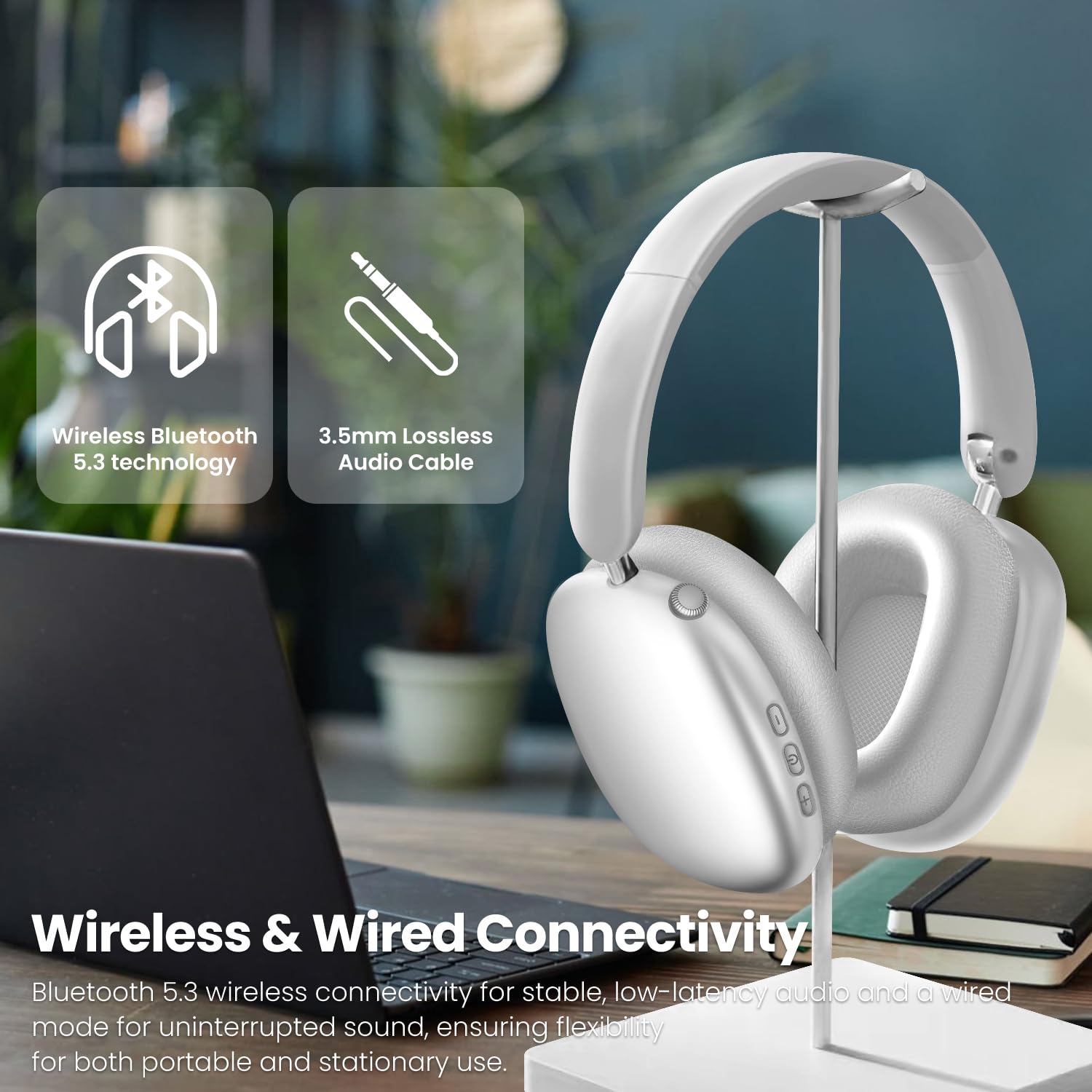 Foto 7 pulgar | Auriculares Supraaurales Inalámbricos Wentronic Y01 Con Cancelación De Ruido - Venta Internacional.