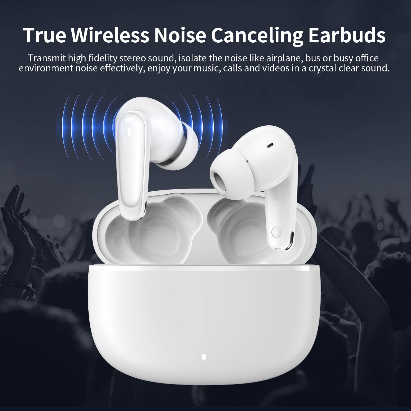 Foto 3 pulgar | Auriculares Bluetooth 5.3 Apetoo Blanco - Venta Internacional
