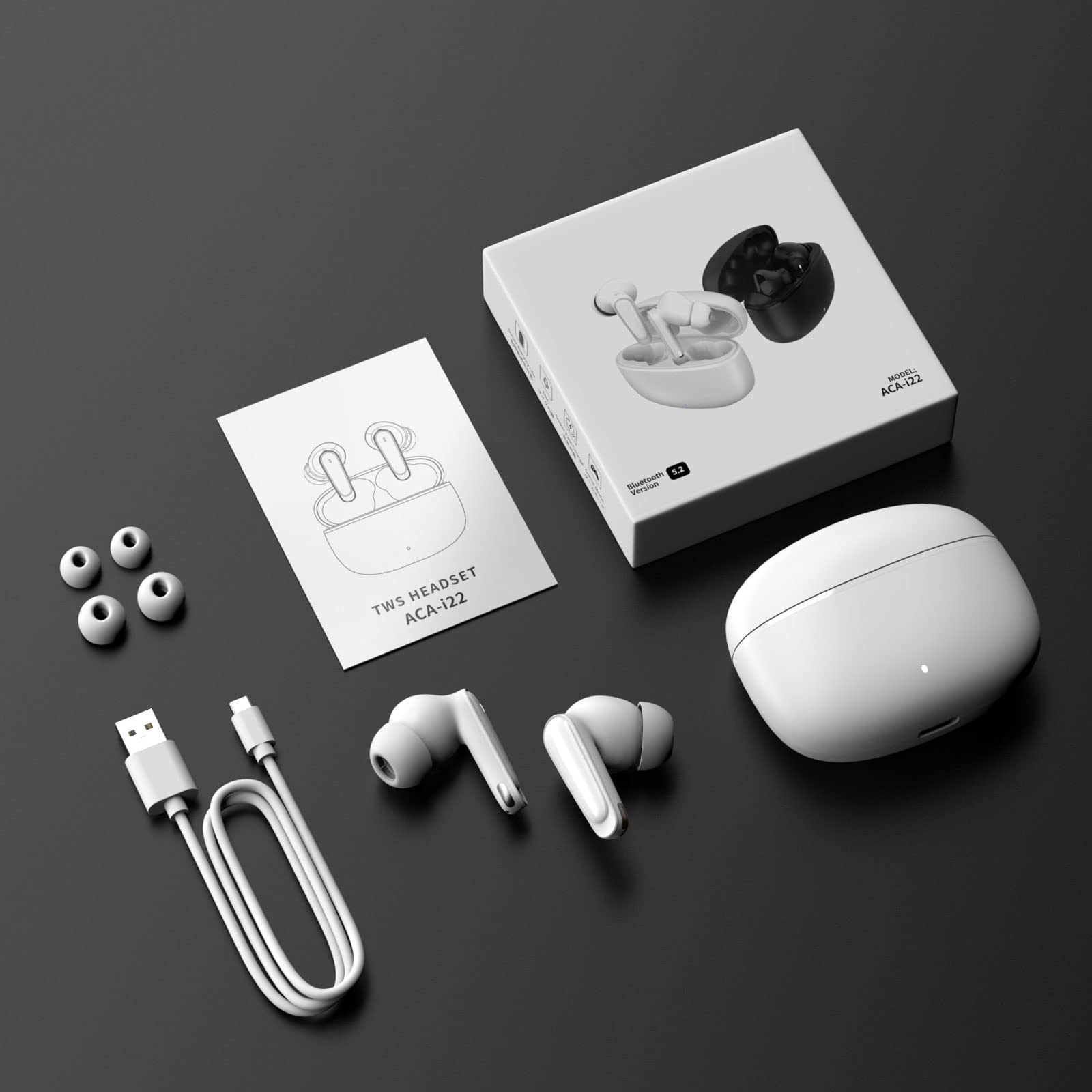 Foto 7 pulgar | Auriculares Bluetooth 5.3 Apetoo Blanco - Venta Internacional