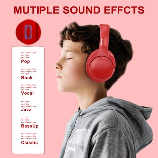 Foto 2 | Auriculares Bluetooth Midola Over Ear 68h Playtime Red - Venta Internacional