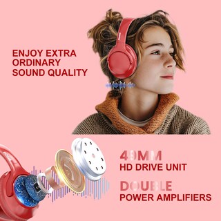 Foto 5 | Auriculares Bluetooth Midola Over Ear 68h Playtime Red - Venta Internacional