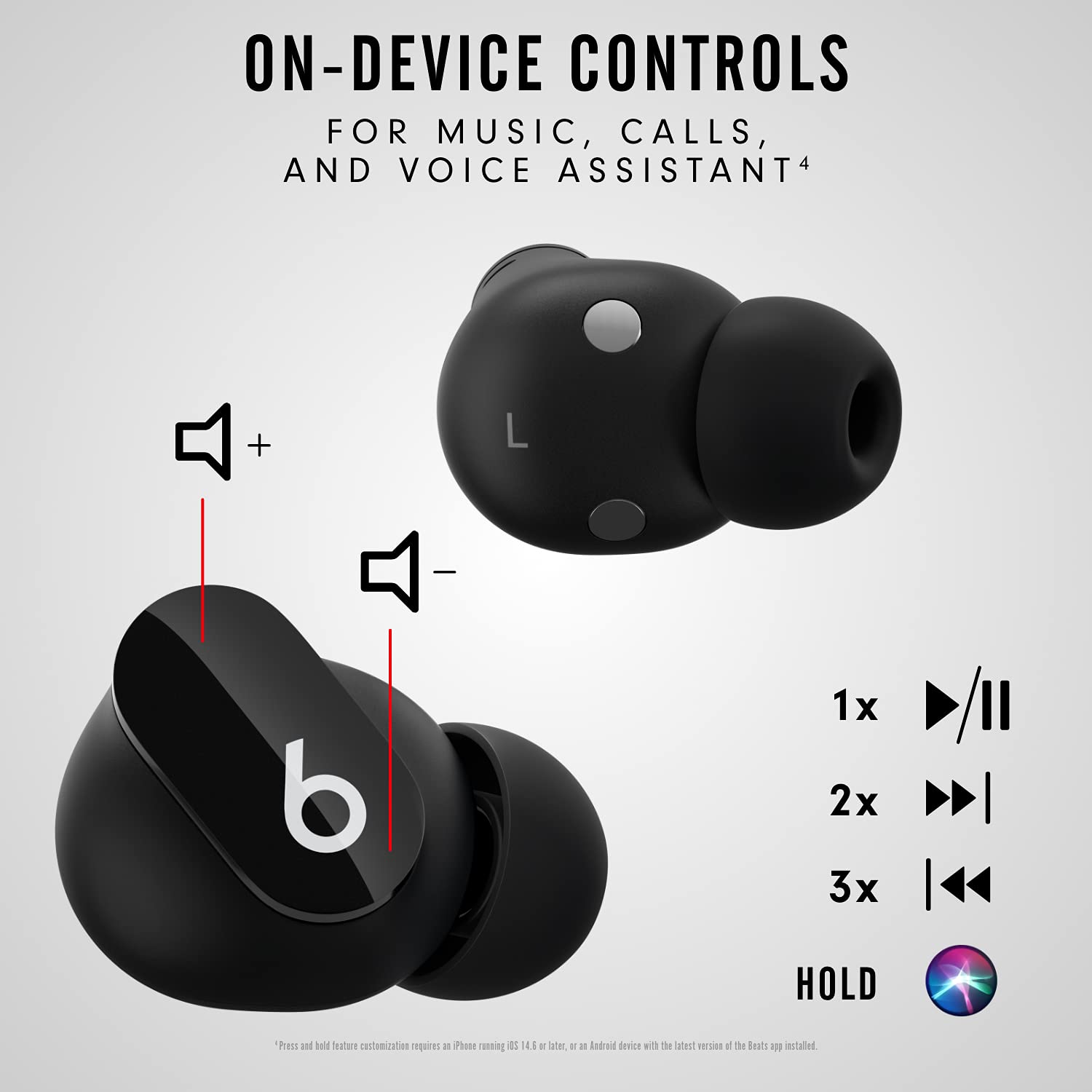 Foto 5 pulgar | Auriculares Beats Studio Buds True Wireless con Cancelación de Ruido - Venta Internacional