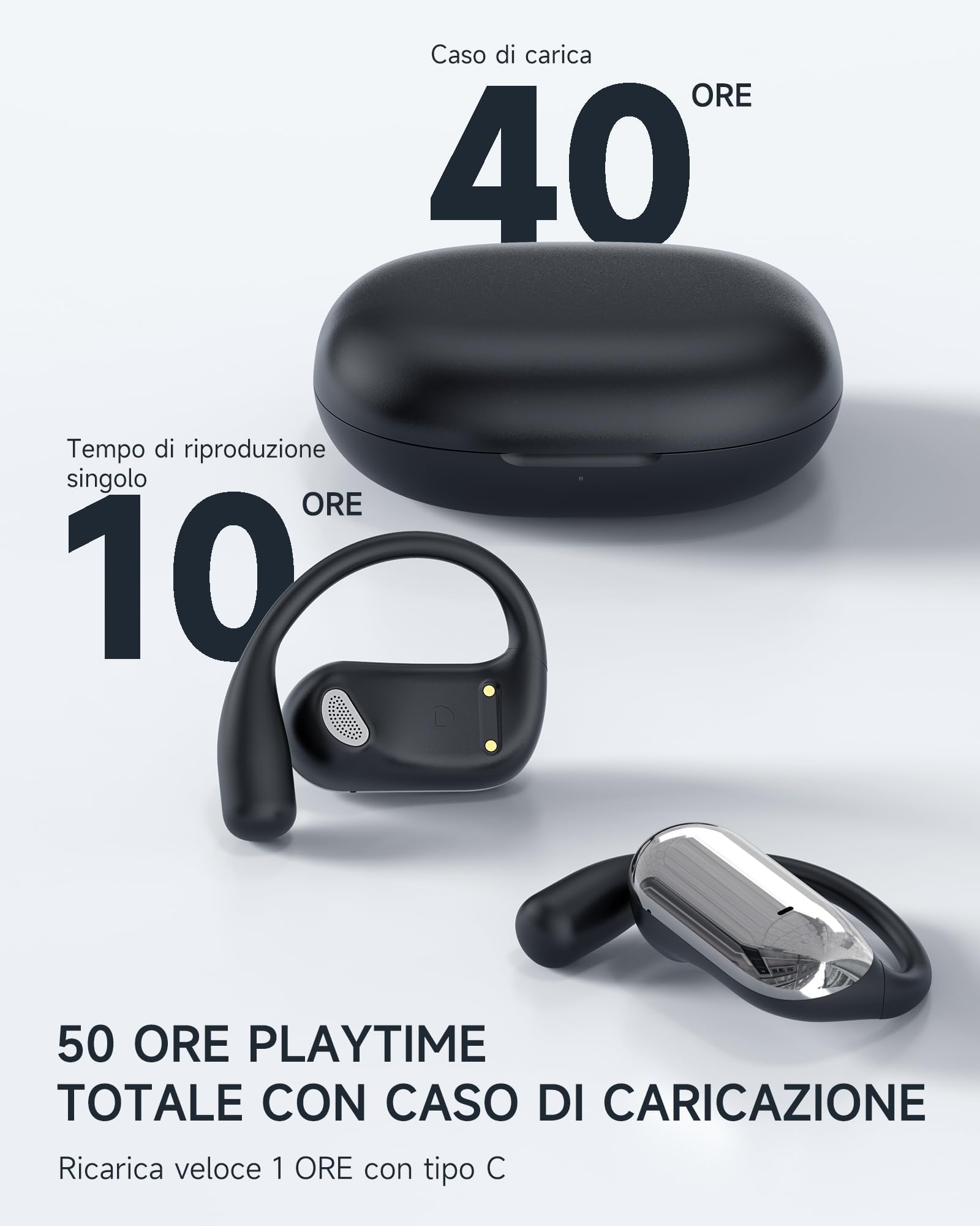 Foto 3 | Auriculares Inalámbricos Euqq Open Ear Bluetooth 5.4 - Venta Internacional