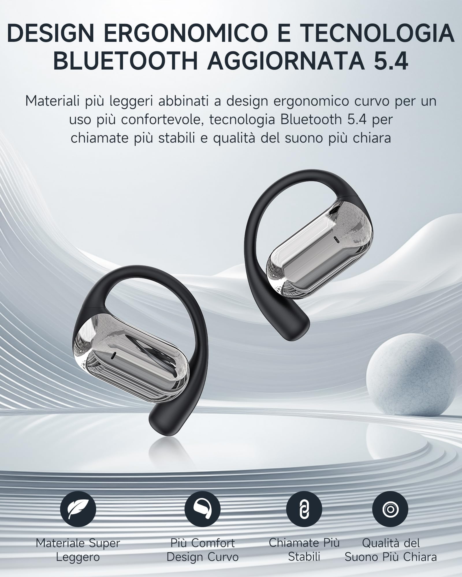 Foto 5 pulgar | Auriculares Inalámbricos Euqq Open Ear Bluetooth 5.4 - Venta Internacional