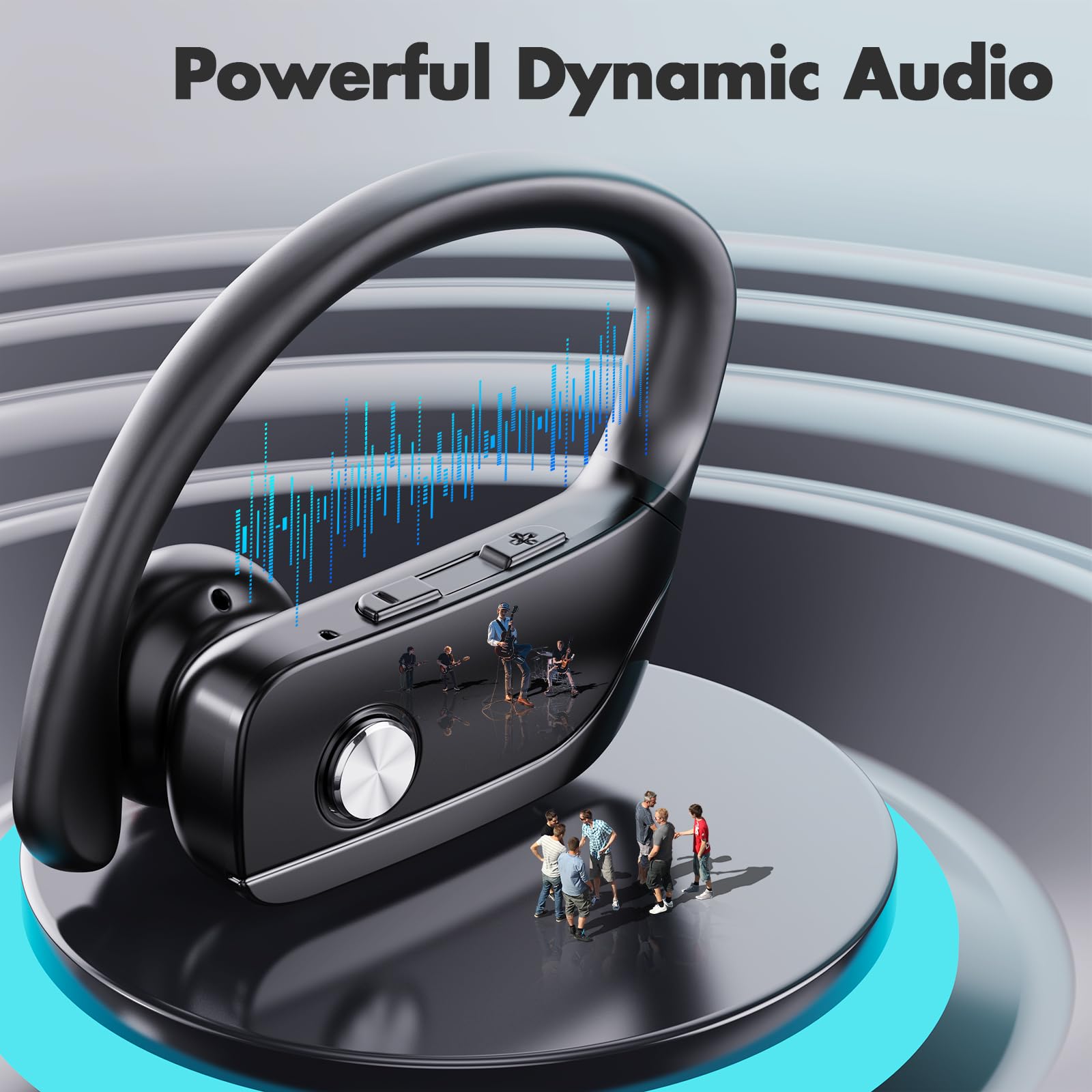 Foto 3 pulgar | Audífonos In Ear Caymuller Bluetooth Negros-Venta Internacional