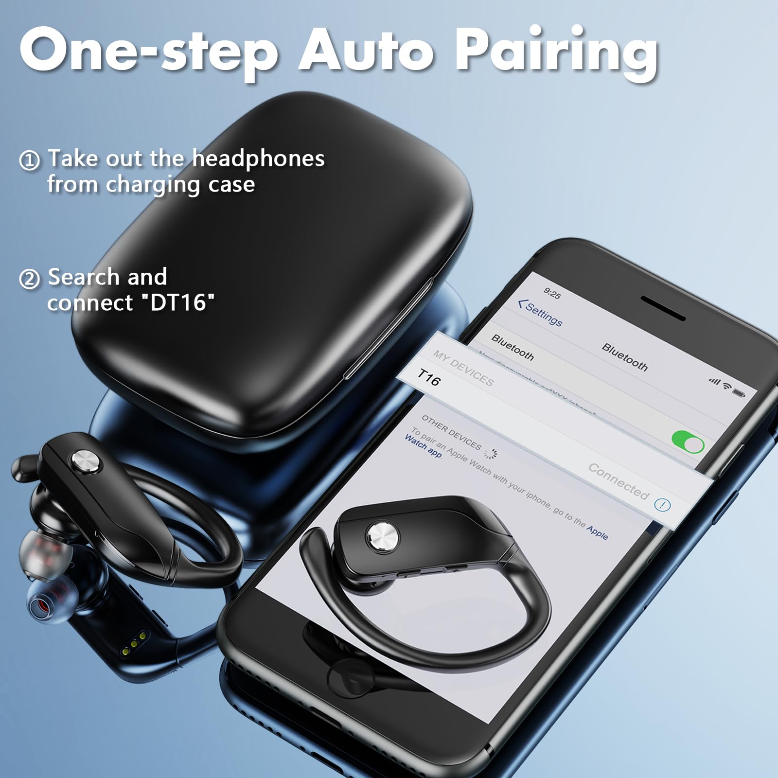 Foto 7 pulgar | Audífonos In Ear Caymuller Bluetooth Negros-Venta Internacional