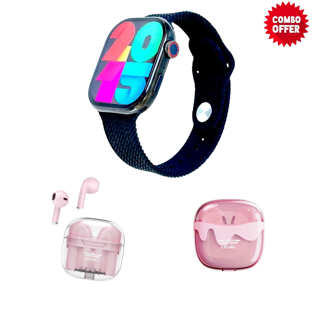 Foto 8 pulgar | Smartwatch Lelisu Leli In Ear Negro con Audífonos True Wireless