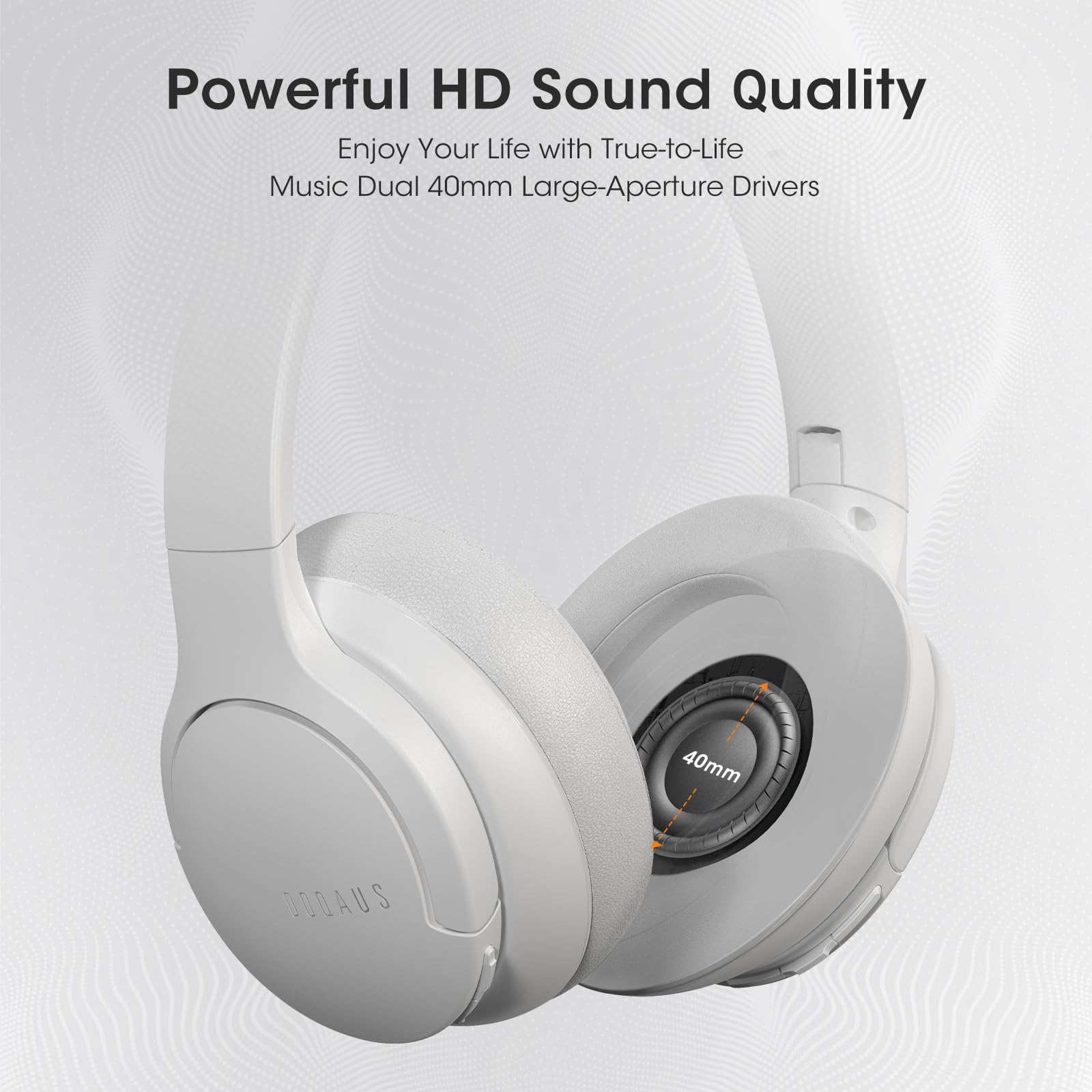 Foto 6 pulgar | Auriculares Bluetooth Doqaus Upgrade Over Ear 90 H De Reproducción - Venta Internacional.