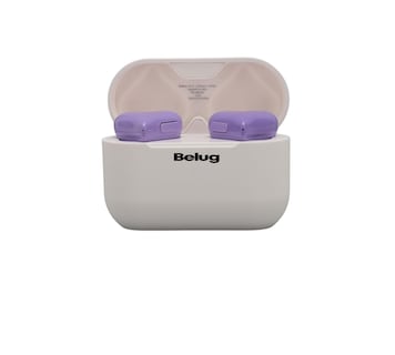 Foto 2 | Auriculares En Forma De Corazón Bluetooth Cancelación Ruido, Belug Blanco Morado